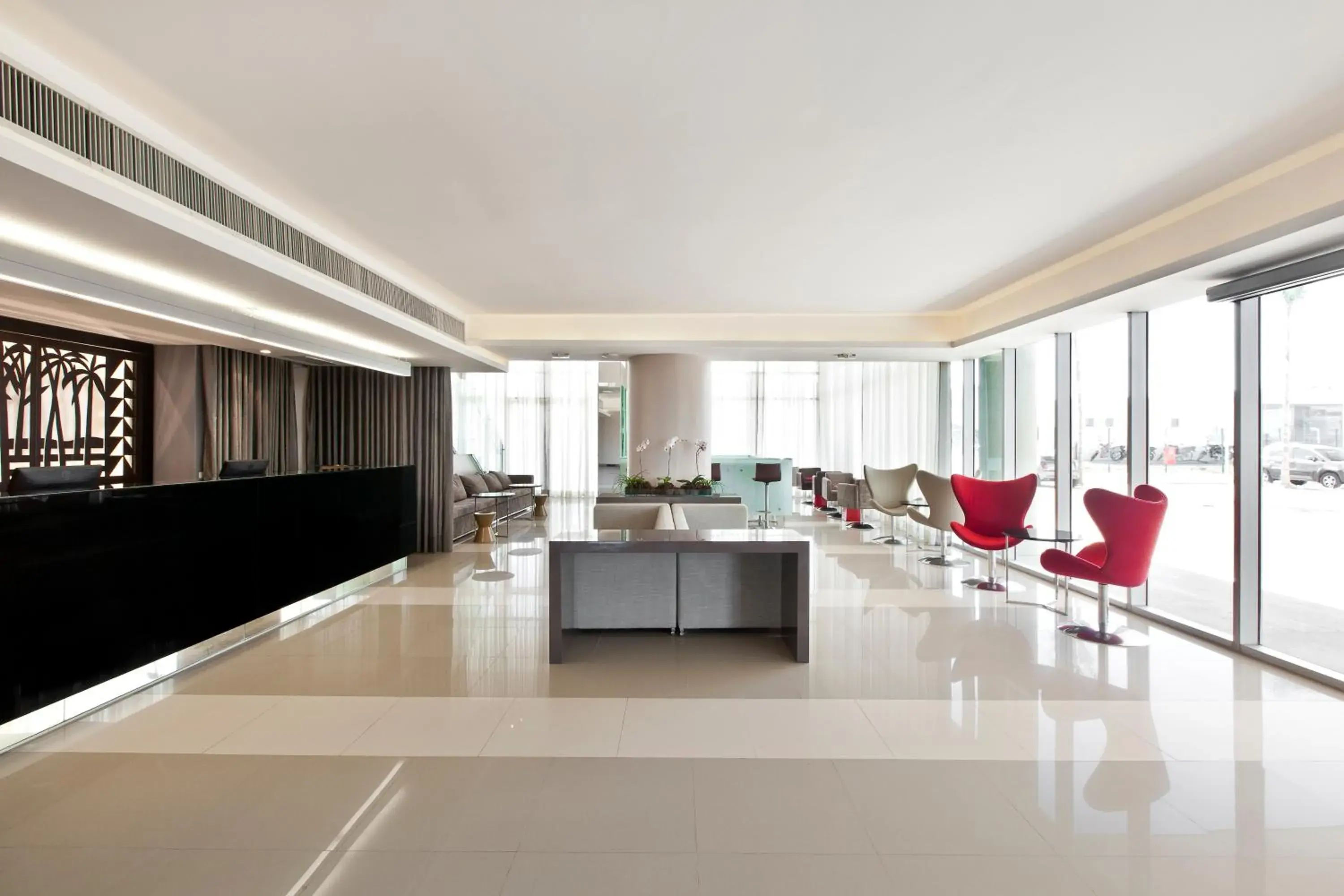 Lobby or reception in San Diego Suites Veredas Sete Lagoas Lobby or reception in San Diego Suites Veredas Sete Lagoas