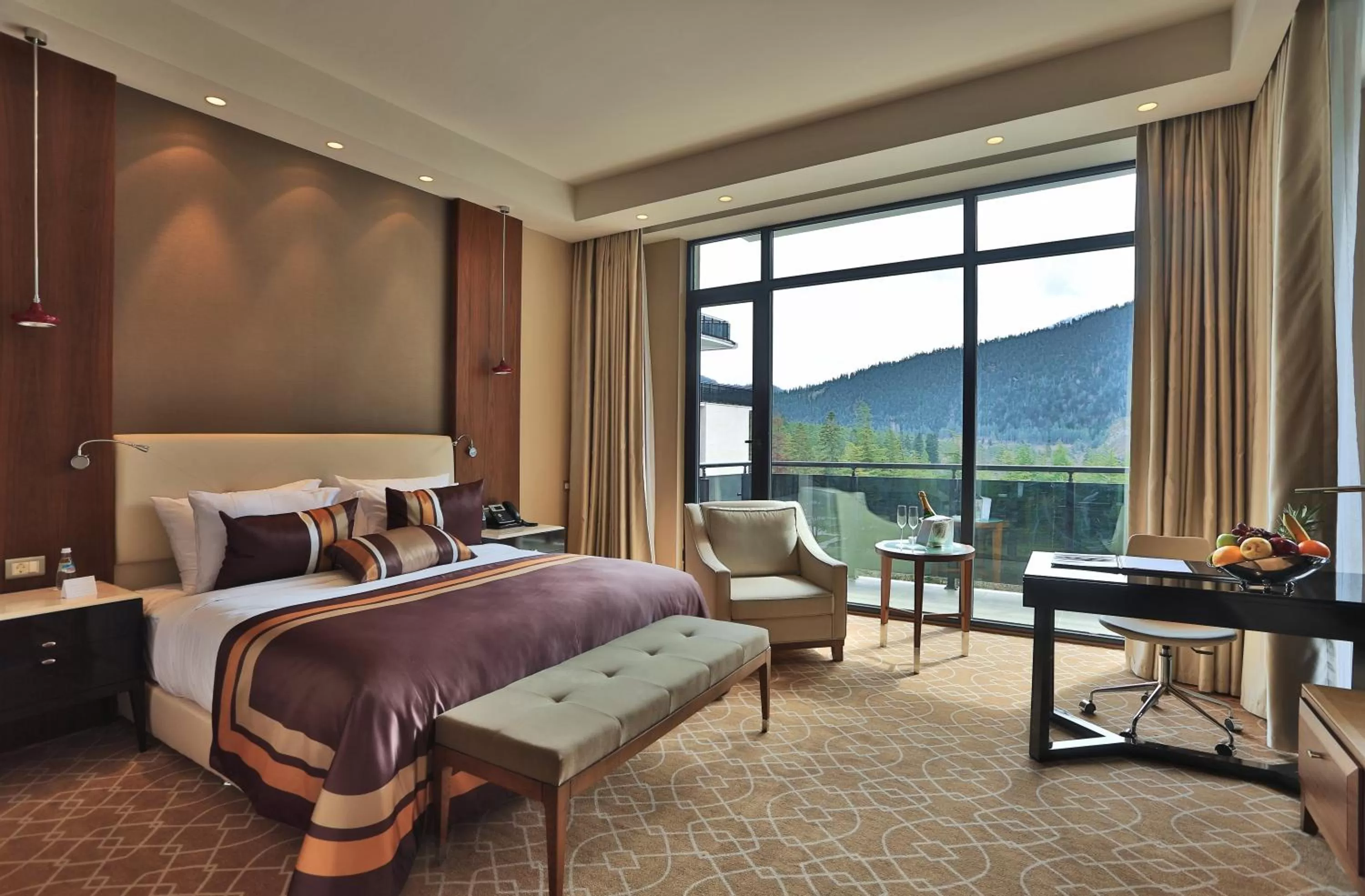 Bedroom, Bed in Borjomi Likani Health & Spa Centre