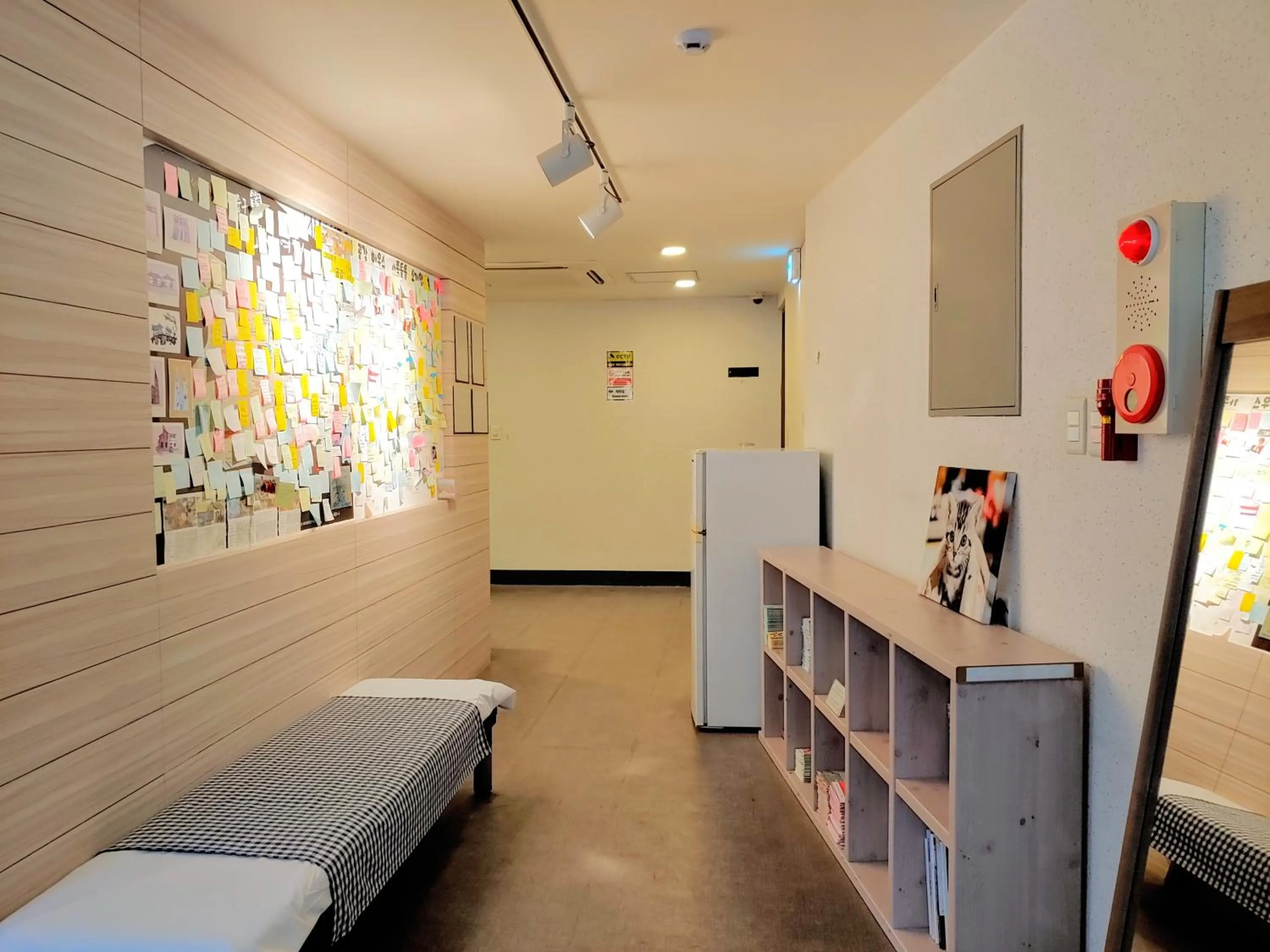 Communal lounge/ TV room, Bed in Dongseongro ZERO guesthouse