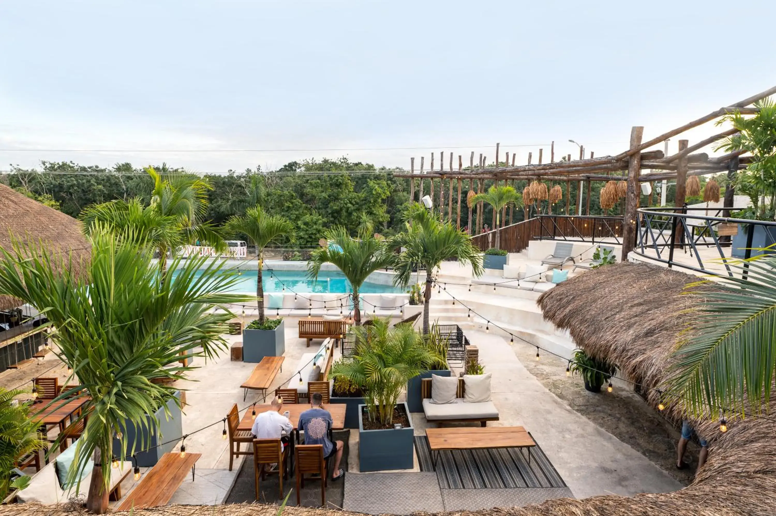 Restaurant/places to eat, Pool View in Mayan Monkey Tulum