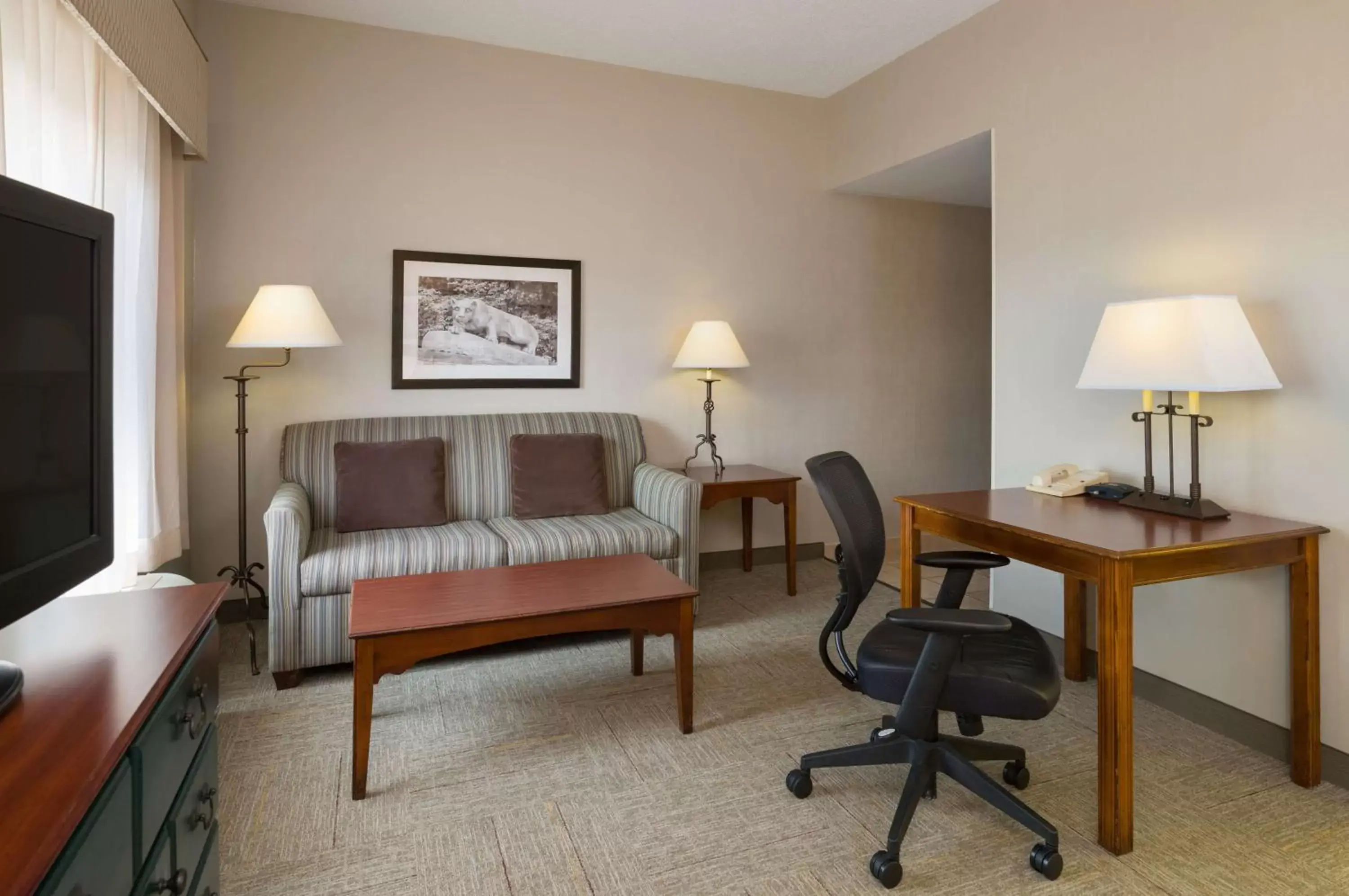 Living room, Seating Area in Hampton Inn & Suites State College at Williamsburg Square