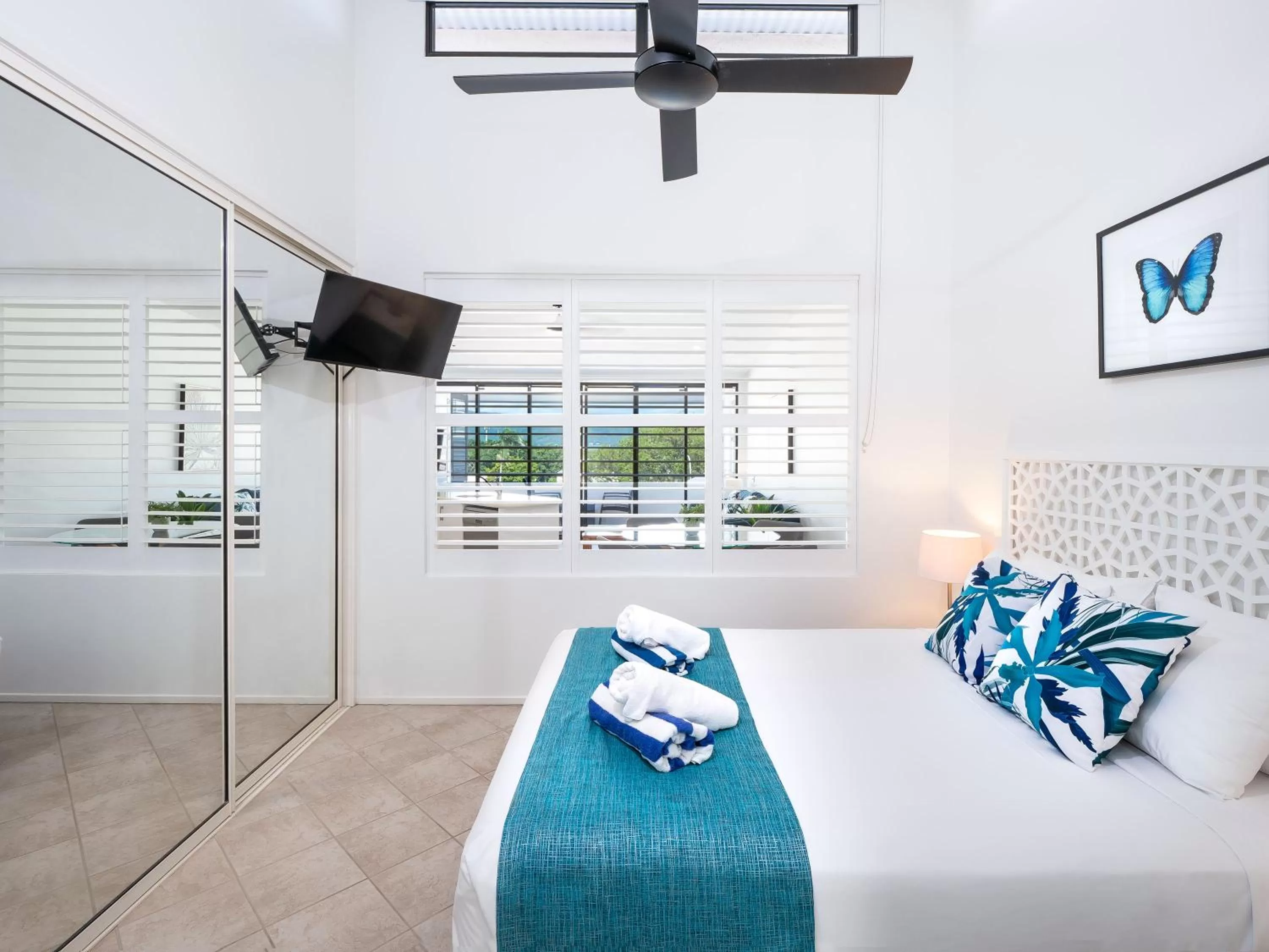 Bed in Saltwater Luxury Apartments