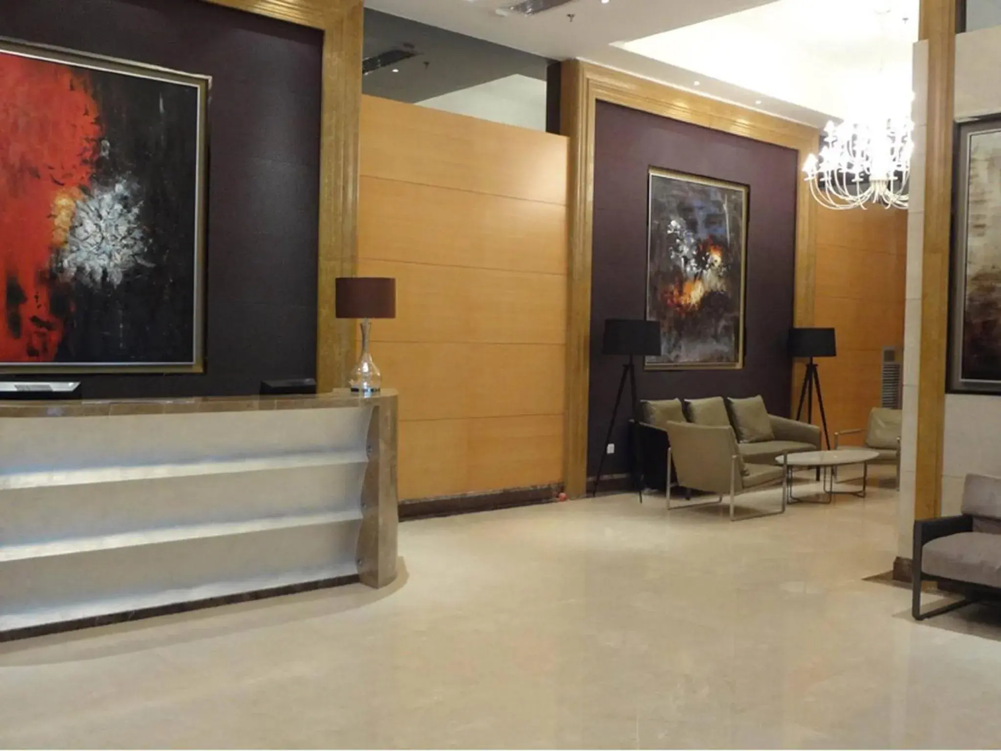 Lobby or reception, Lobby/Reception in Dan Executive Hotel Apartment Zhujiang New Town