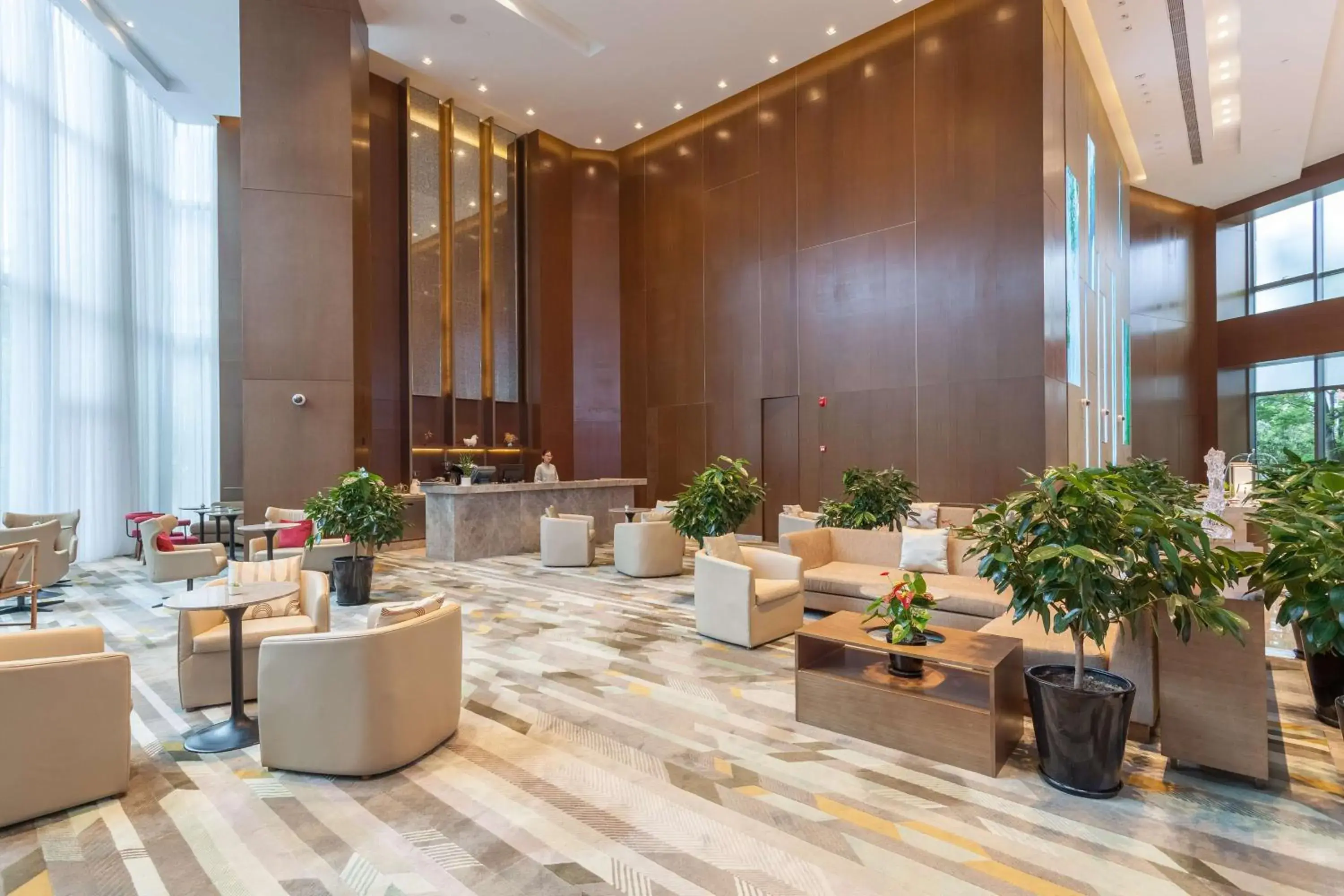 Lobby or reception in Radisson Exhibition Center Shanghai