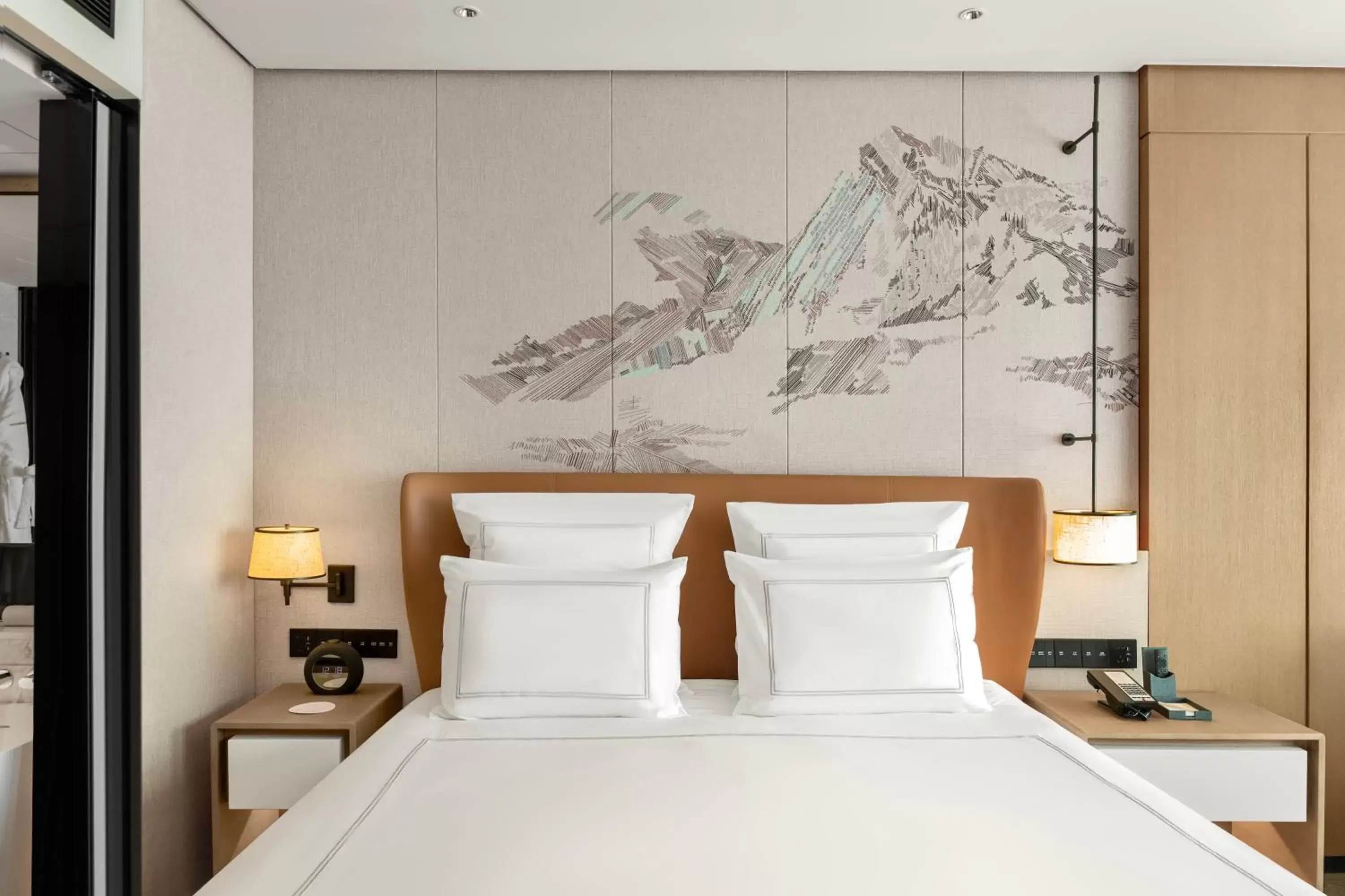 Bed in Swissotel Beijing Hong Kong Macau Center