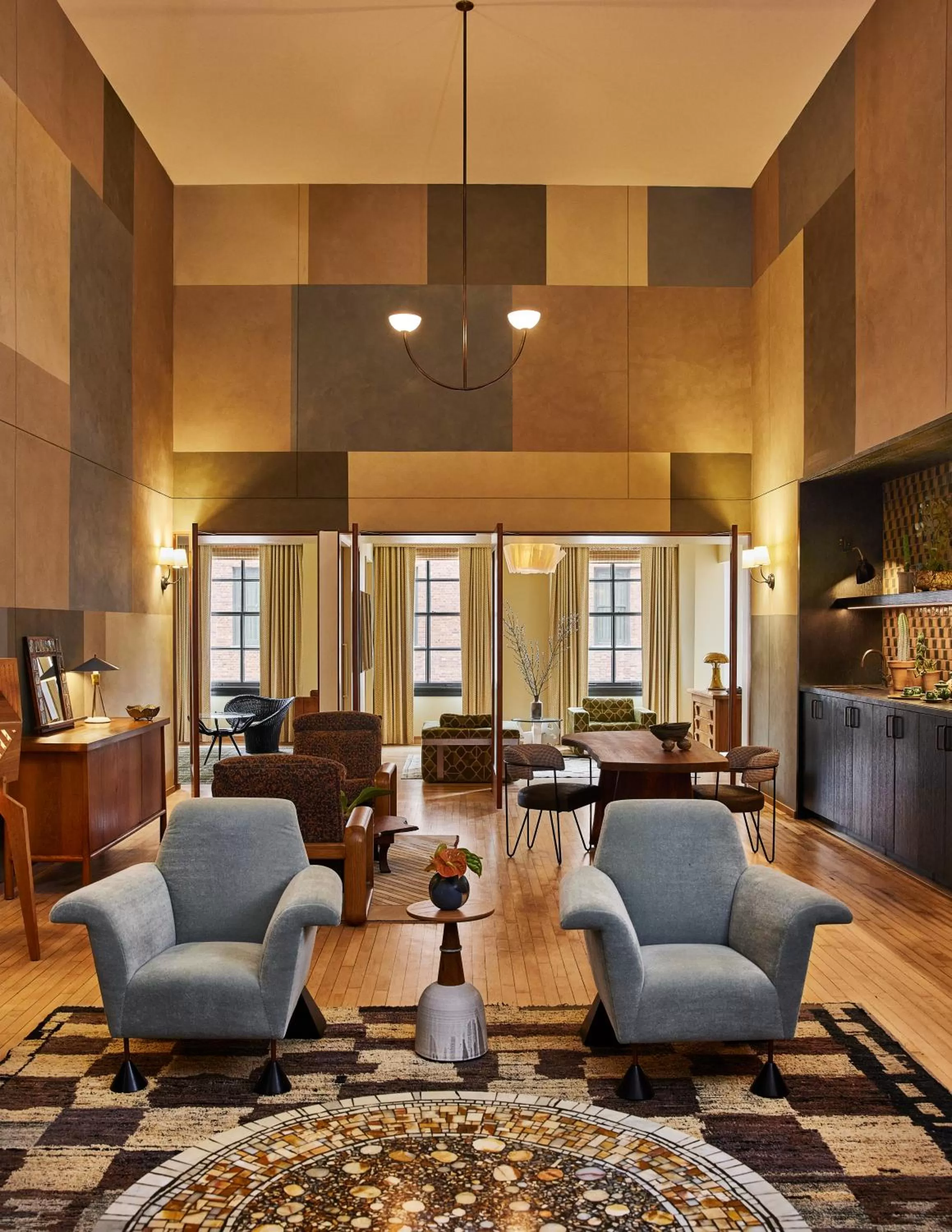 Living room in Downtown Los Angeles Proper Hotel, a Member of Design Hotels