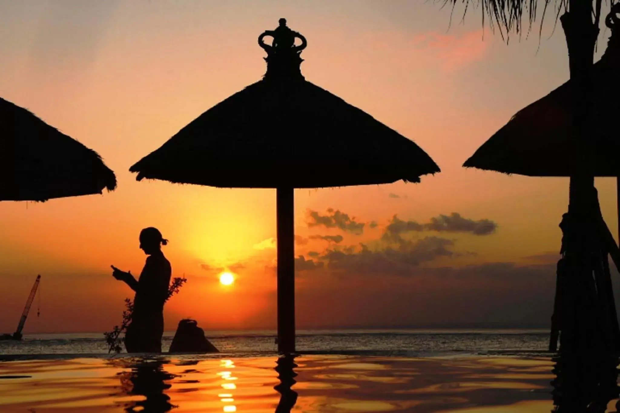 Sunset in Pemedal Beach Resort Sunset in Pemedal Beach Resort