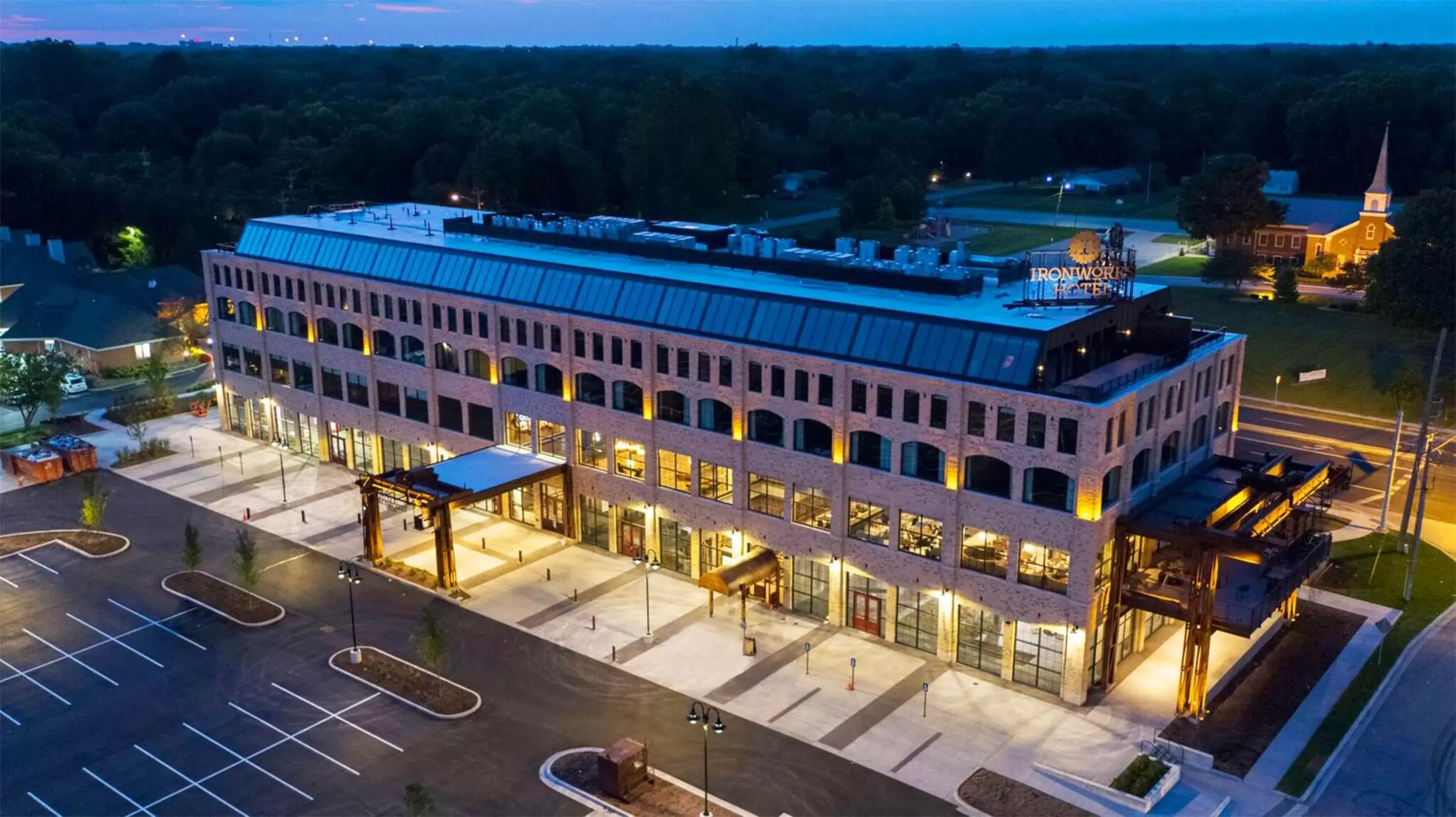 Bird's-eye View in Ironworks Hotel Indy