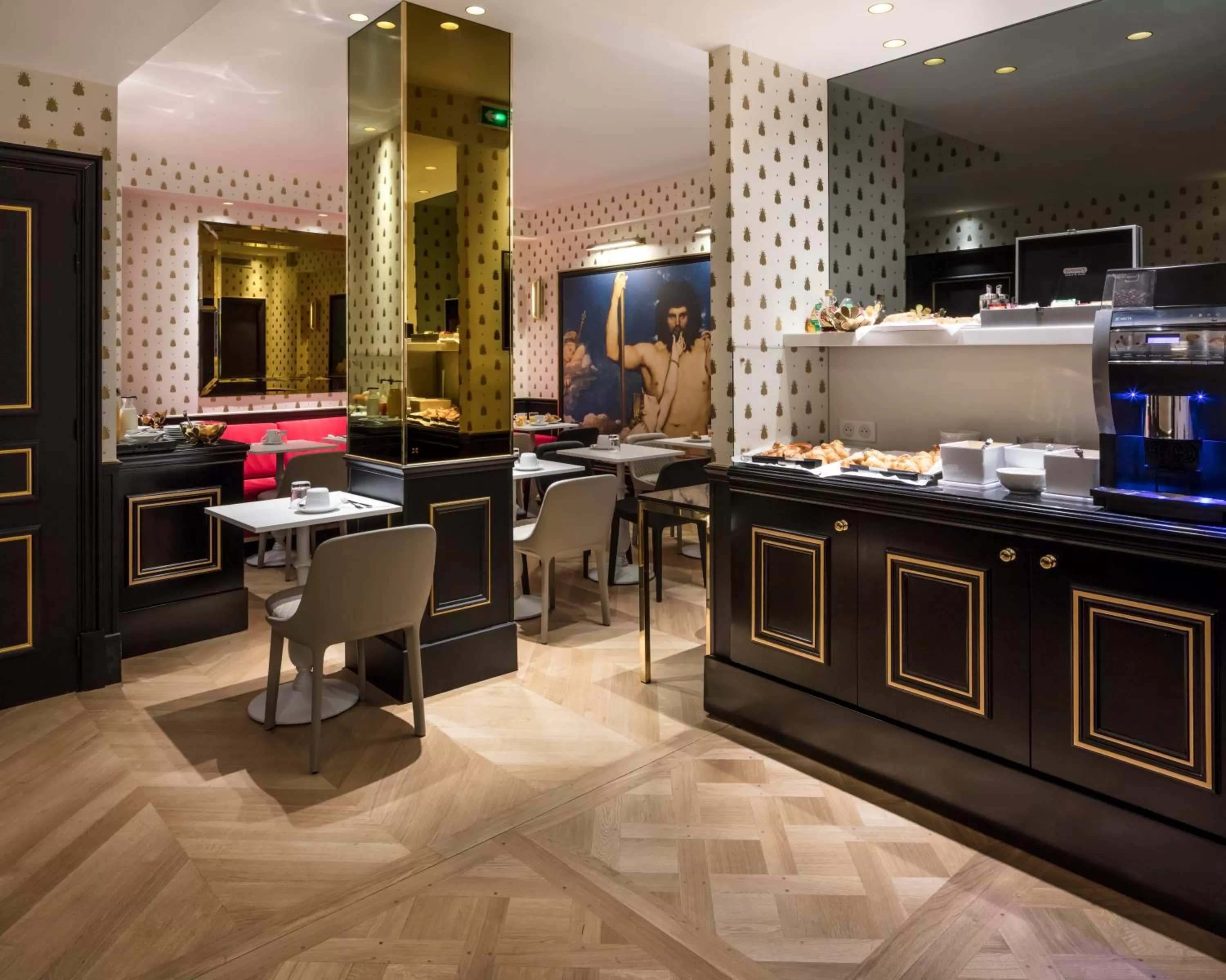 Buffet breakfast in Hotel Eiffel Petit Louvre