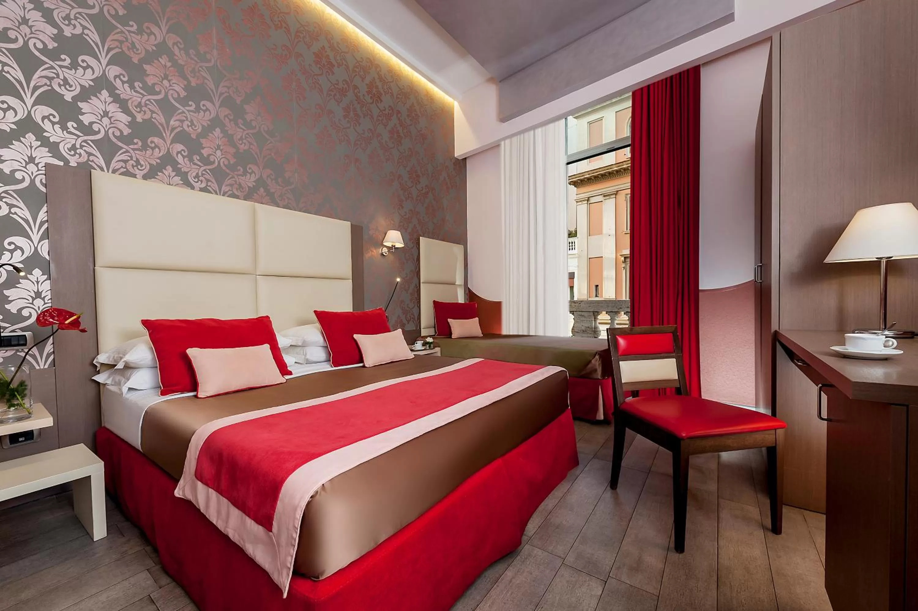 Bed in Demetra Hotel