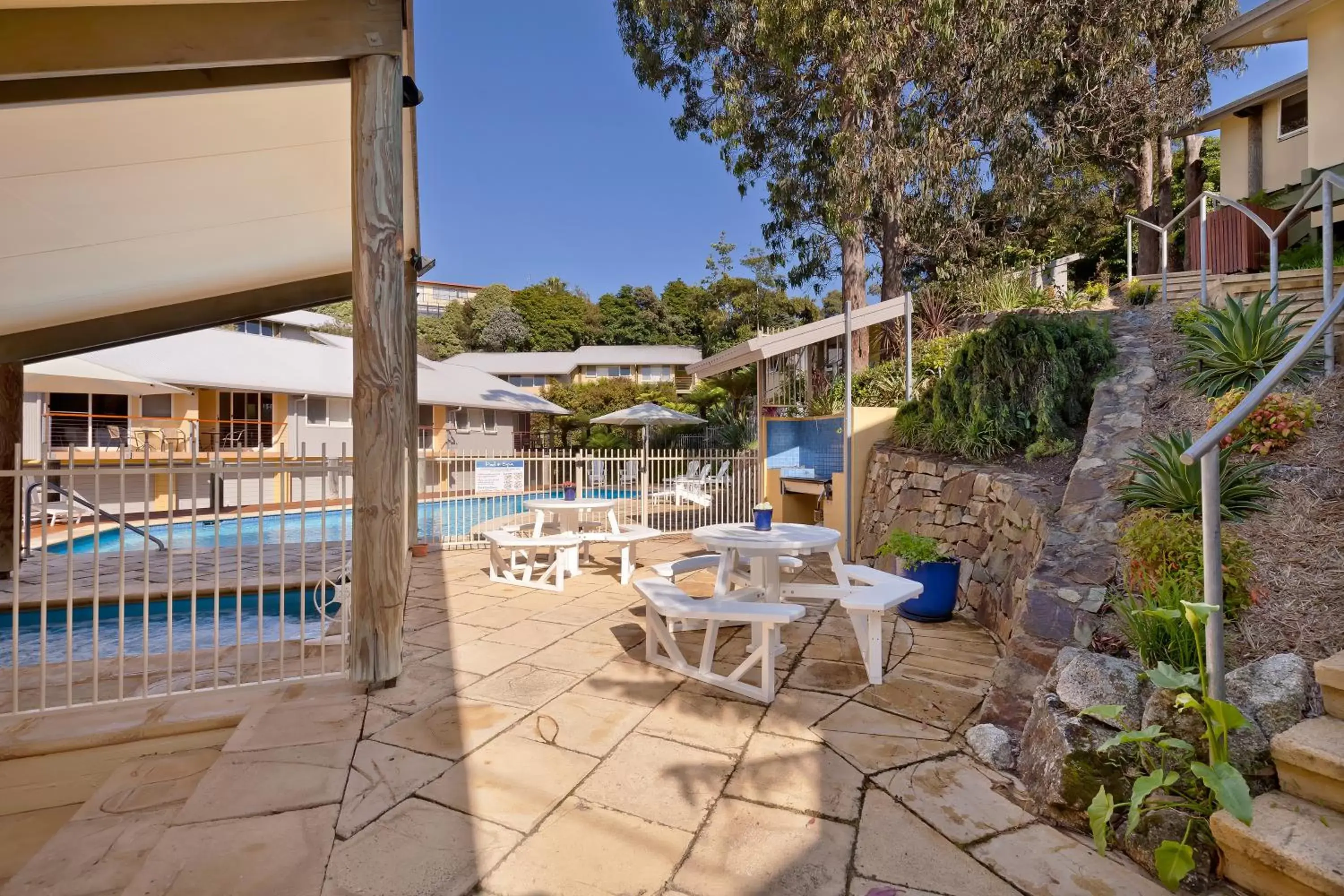 Patio in Tathra Beach House Holiday Apartments