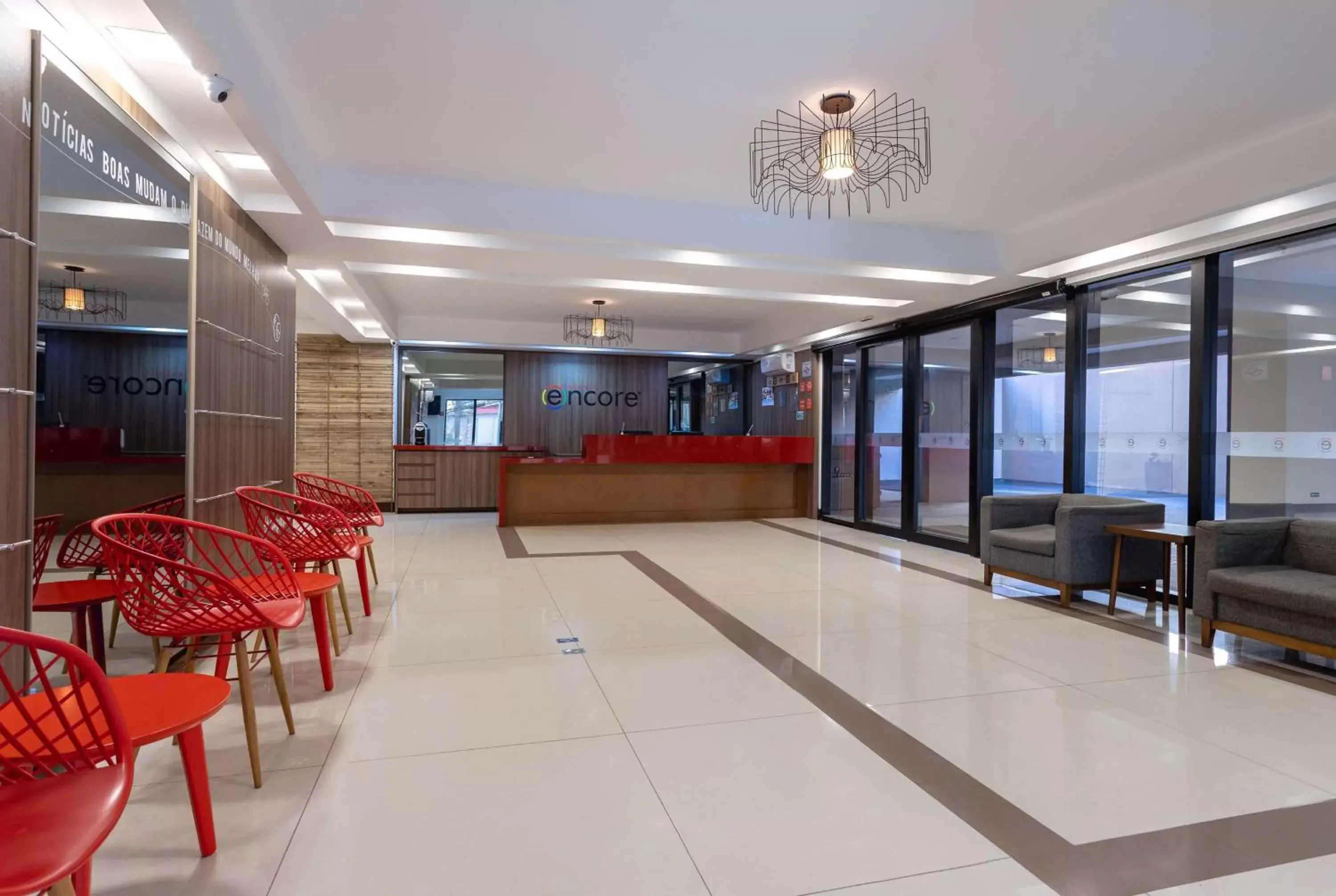 Lobby or reception in Ramada Encore by Wyndham São Paulo Osasco Lobby or reception in Ramada Encore by Wyndham São Paulo Osasco