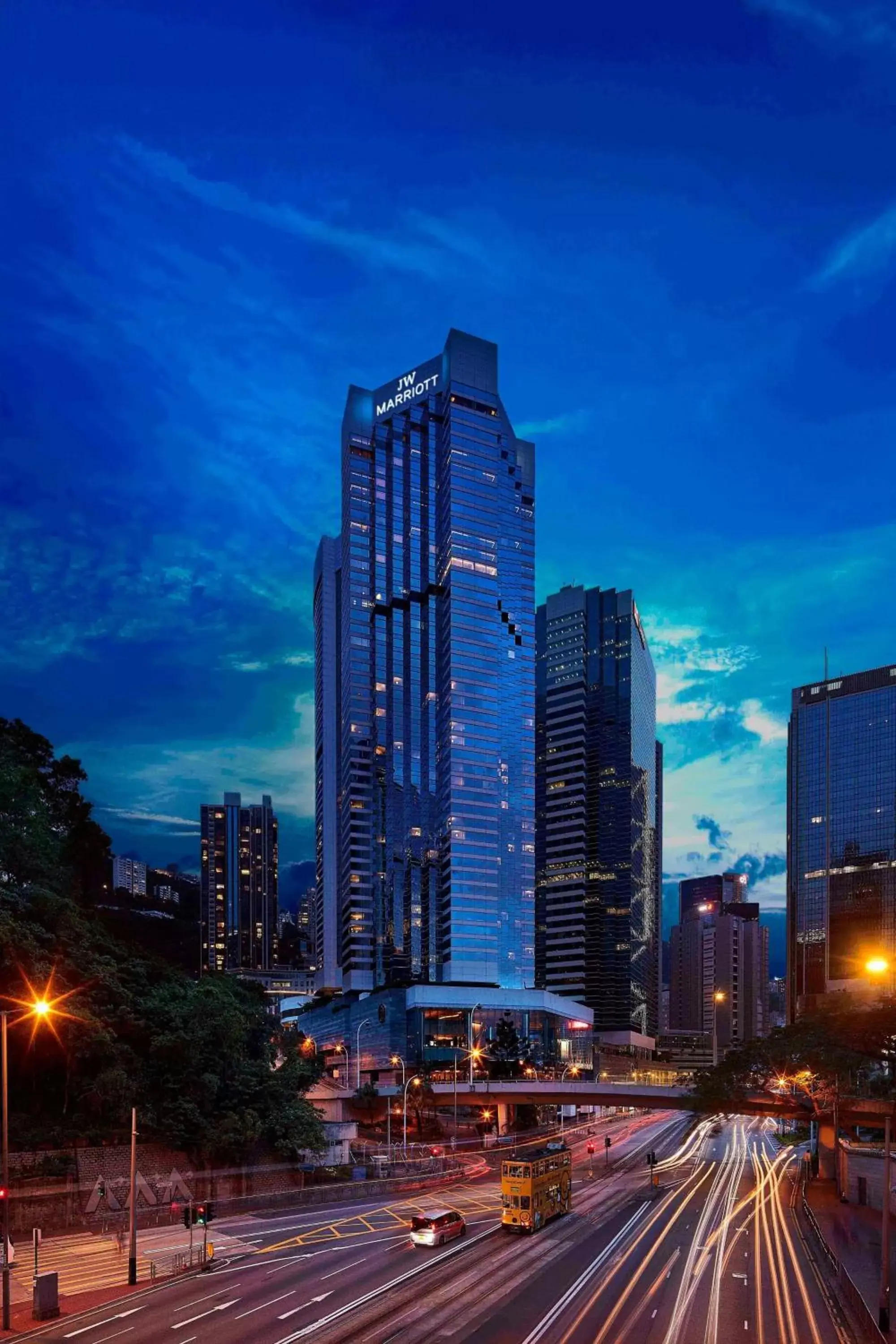 Property building in JW Marriott Hotel Hong Kong