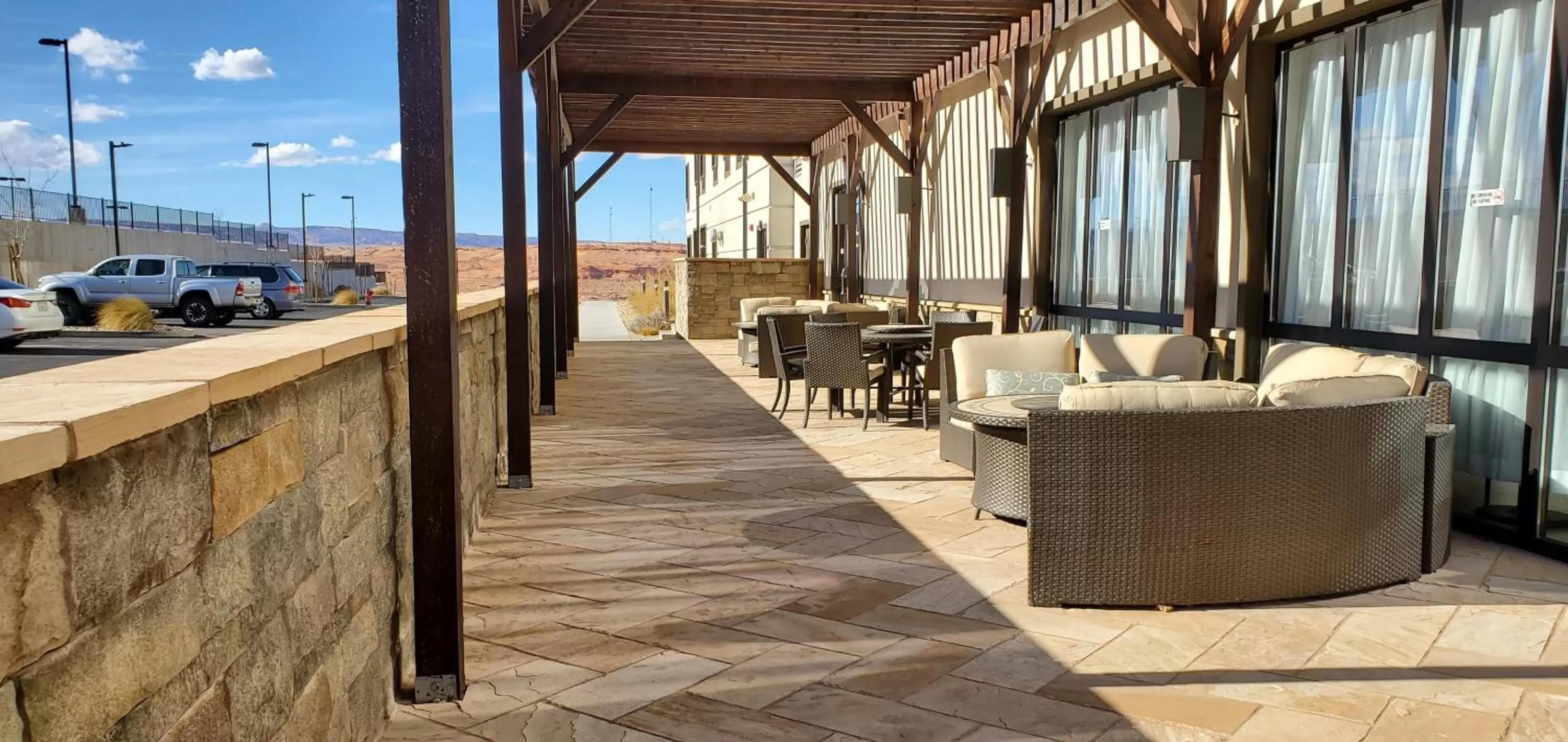 Patio in Wingate by Wyndham Page Lake Powell