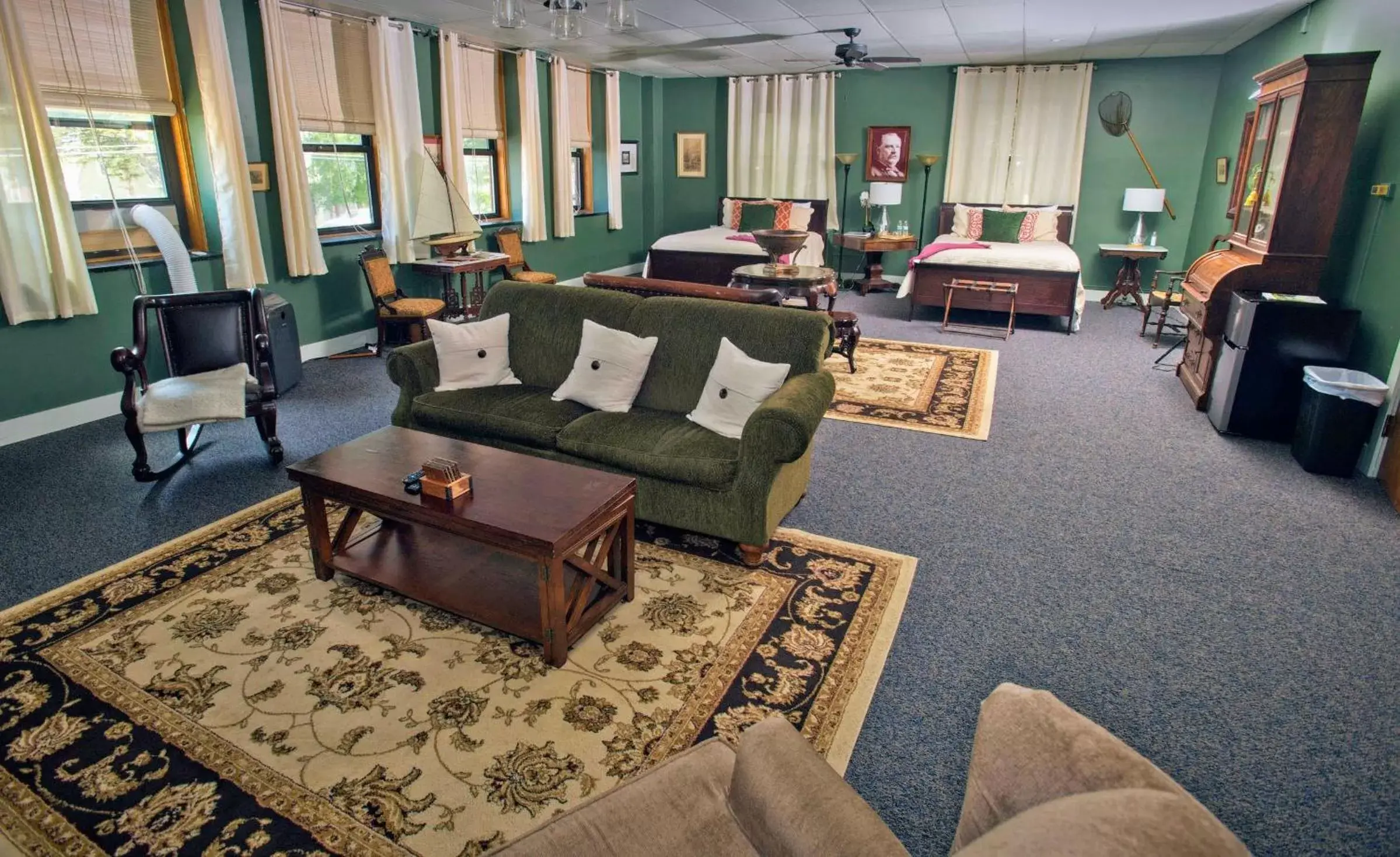 Seating area in Sherman Inn