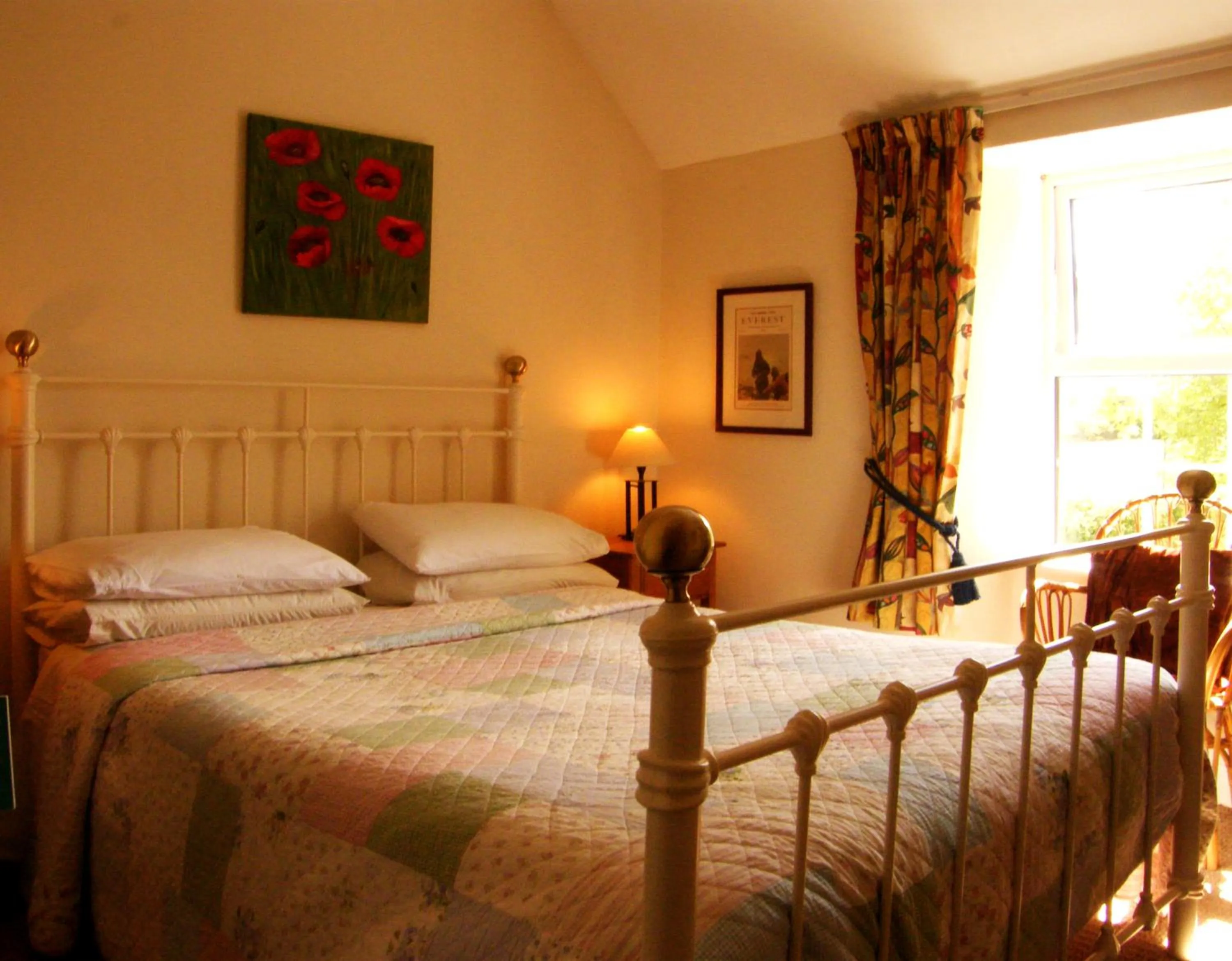 Bed in Druid Cottage