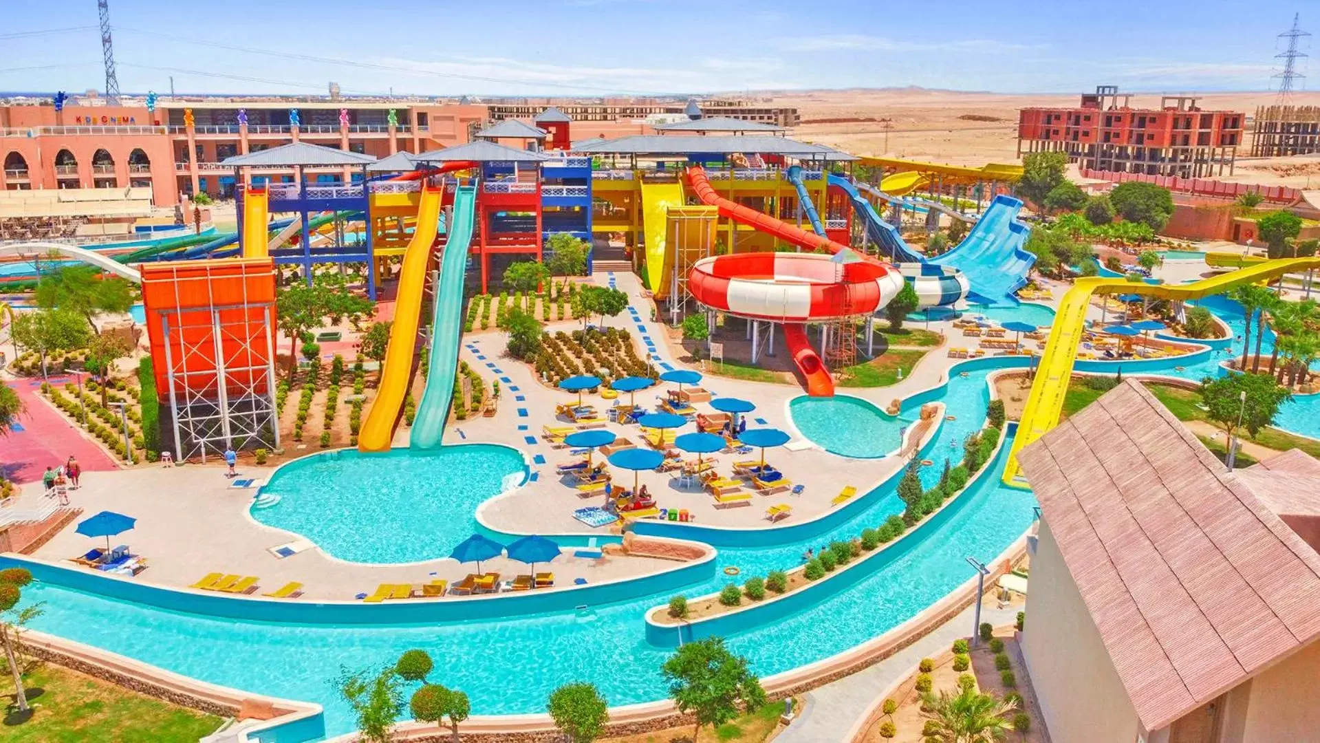 Aqua park, Pool View in Pickalbatros Jungle Aqua Park - Neverland Hurghada