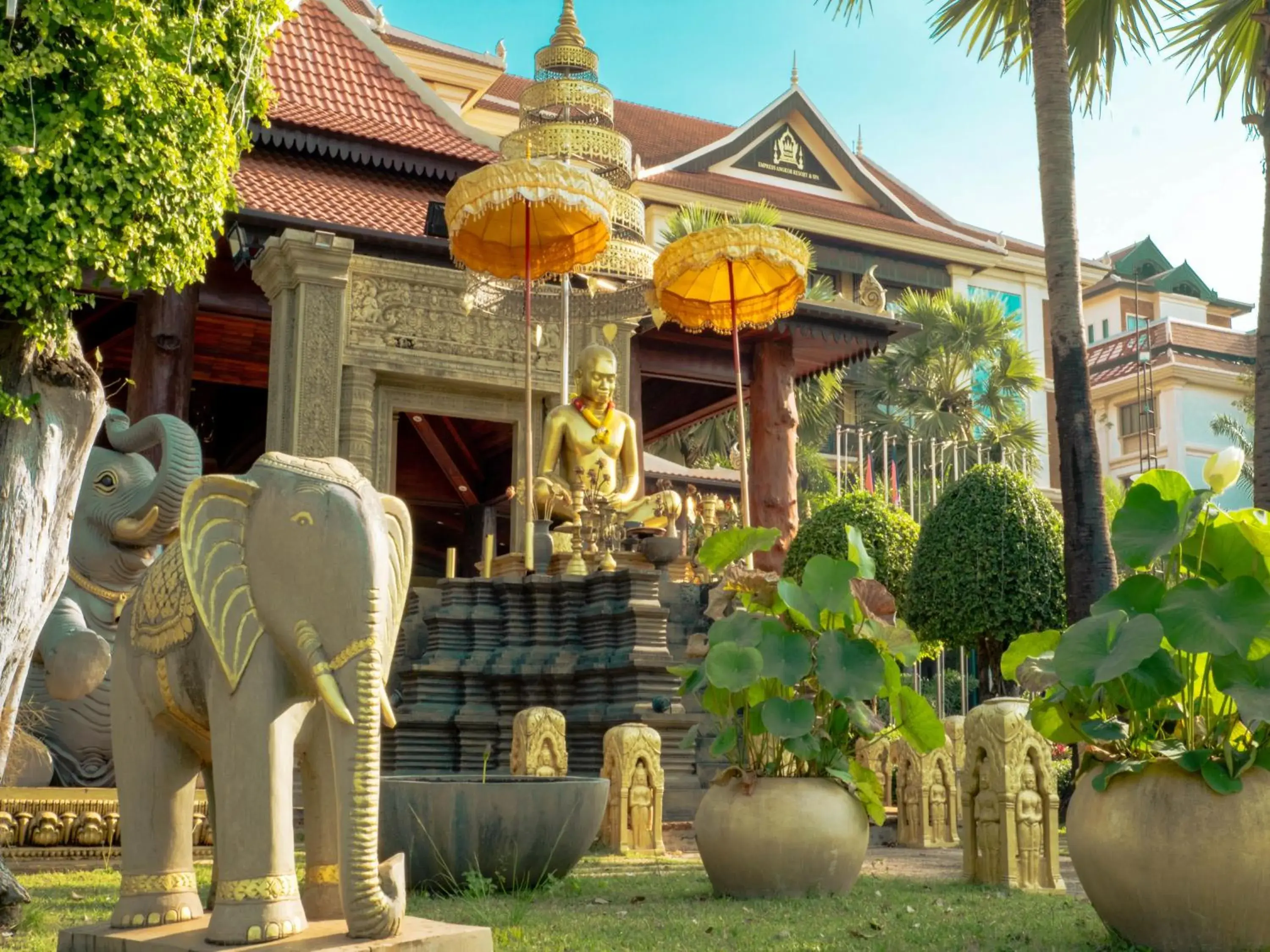 Garden view in Empress Angkor Resort & Spa