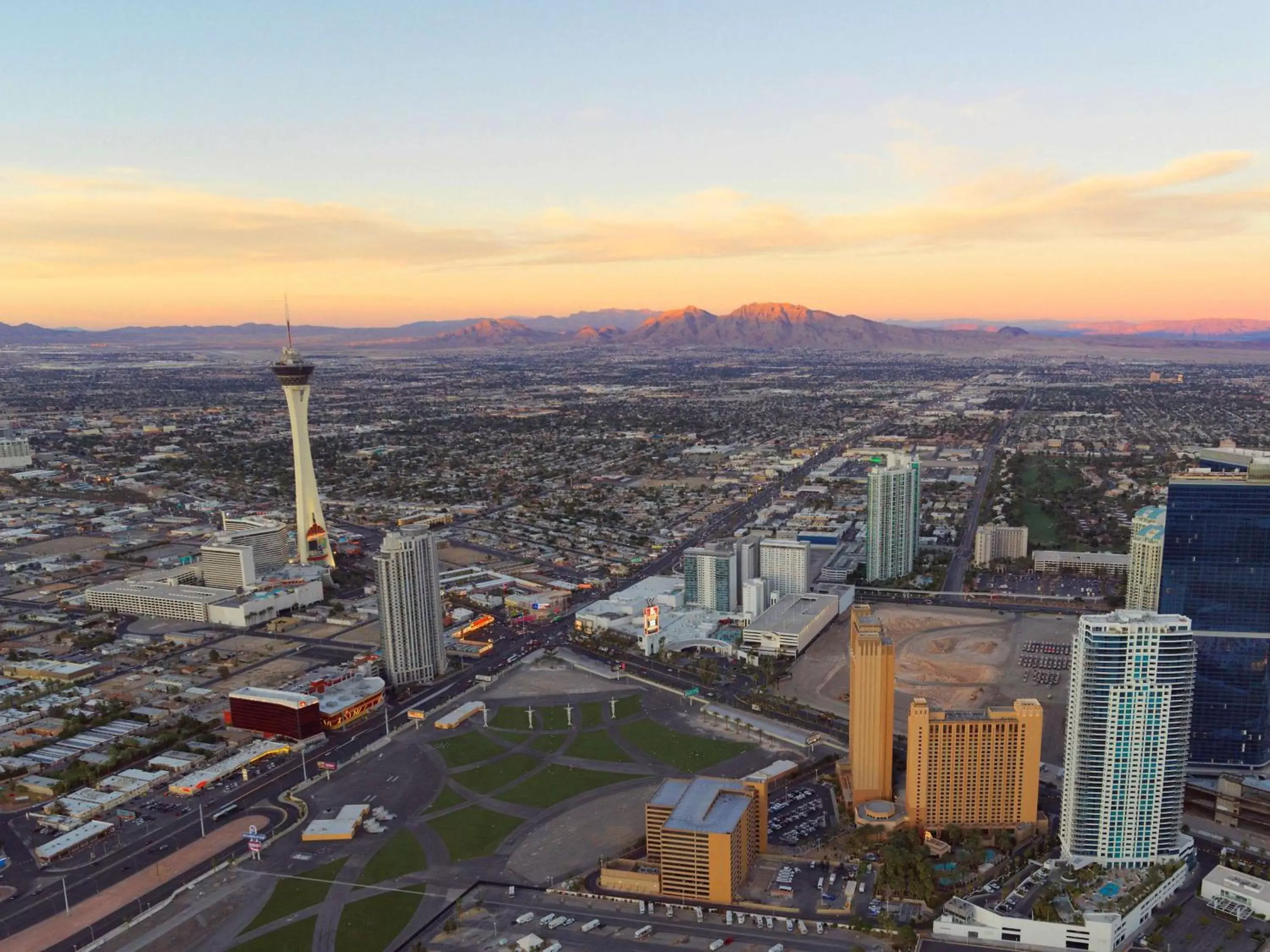 Property building, Bird's-eye View in Hilton Grand Vacations Club on the Las Vegas Strip