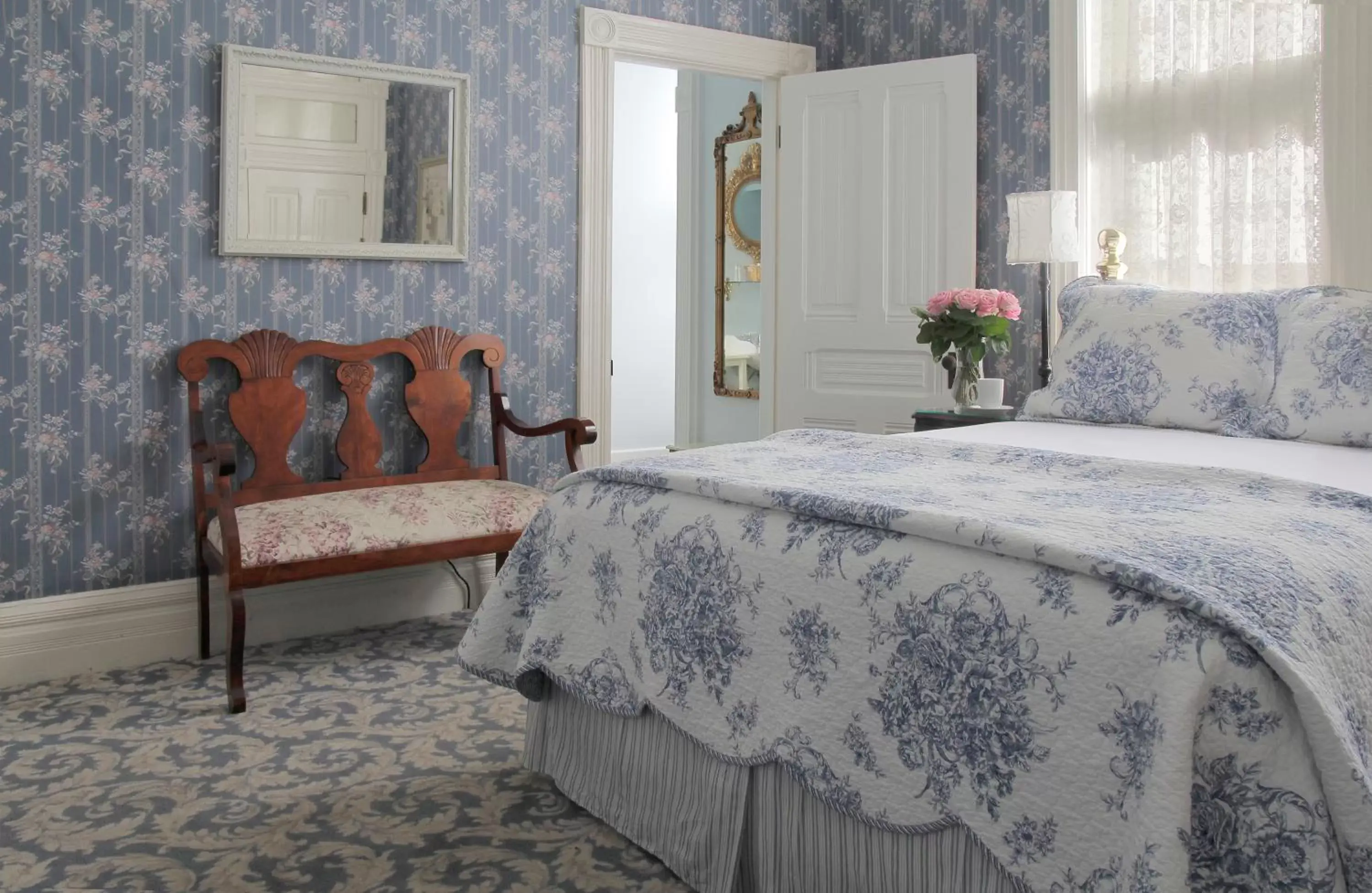 Bed in Victorian Inn