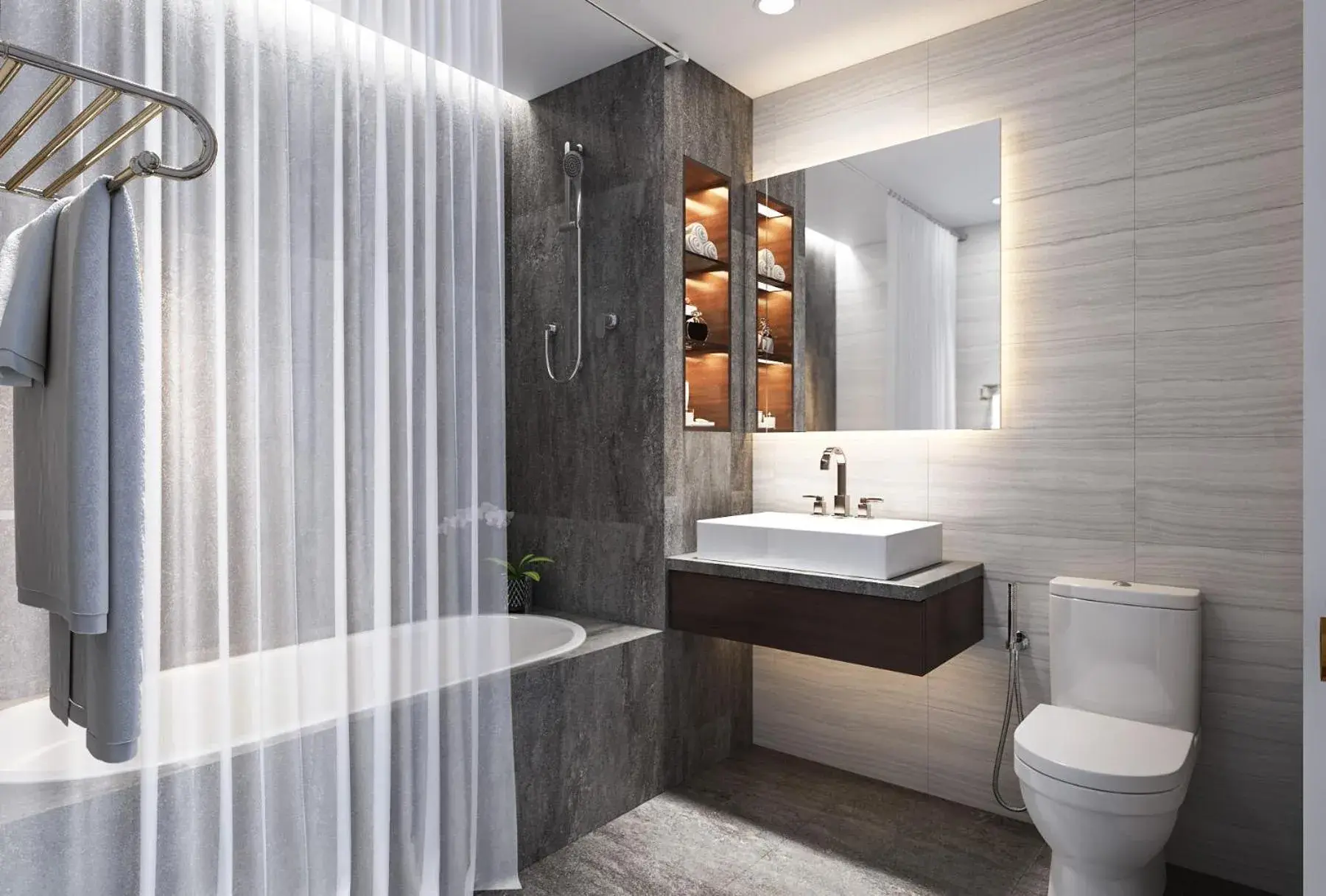 Bathroom in Ha Noi Hotel near Tan Son Nhat International Airport