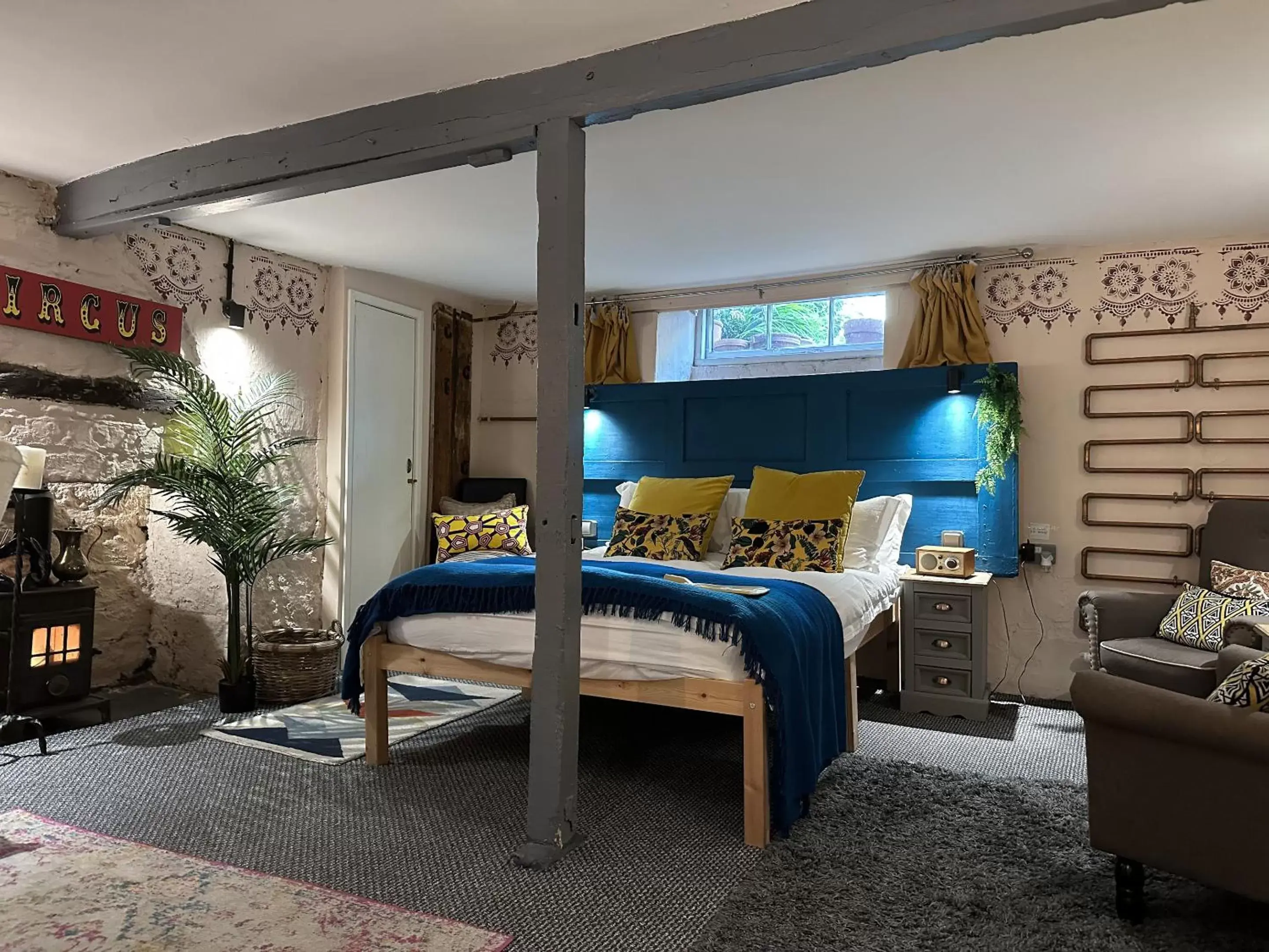 Bedroom, Bed in One Drake Road and Apartments, Tavistock, Devon