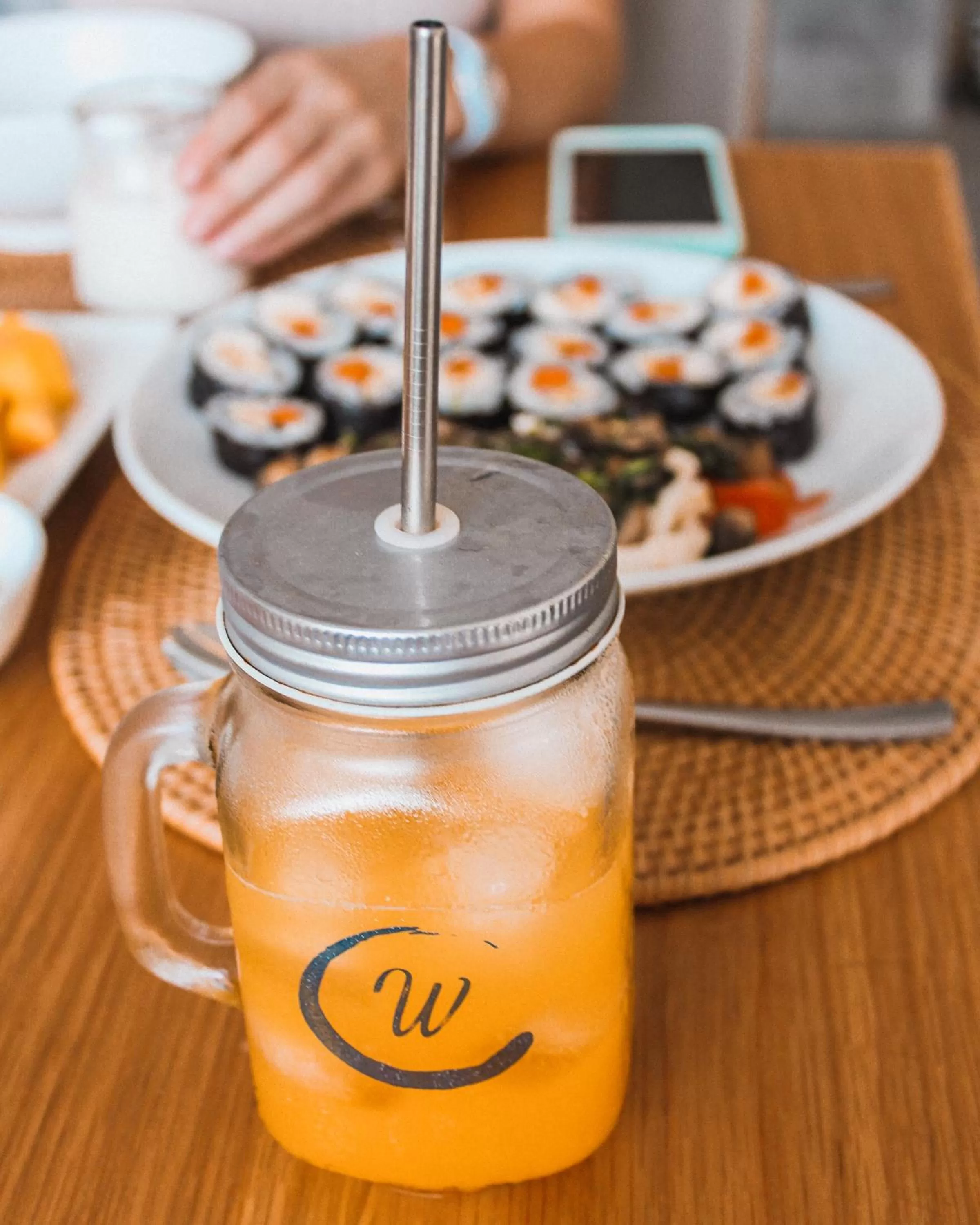 Food and drinks in The Watermark Beachside Hotel