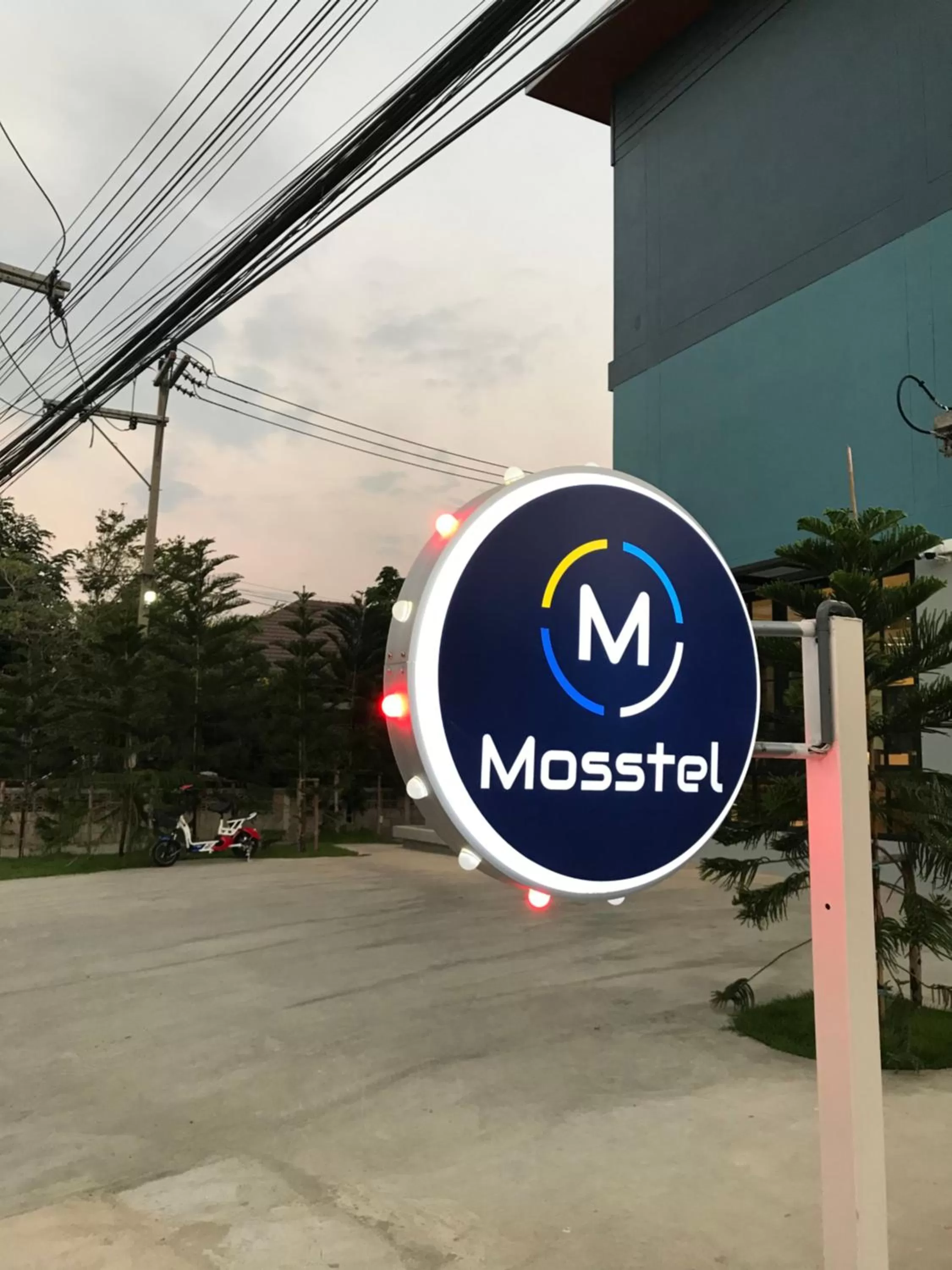 Property logo or sign in Mosstel