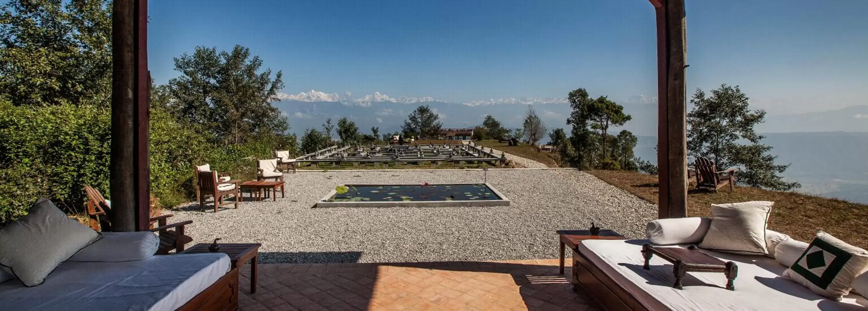 Pool View in Dwarika's Resort - Dhulikhel