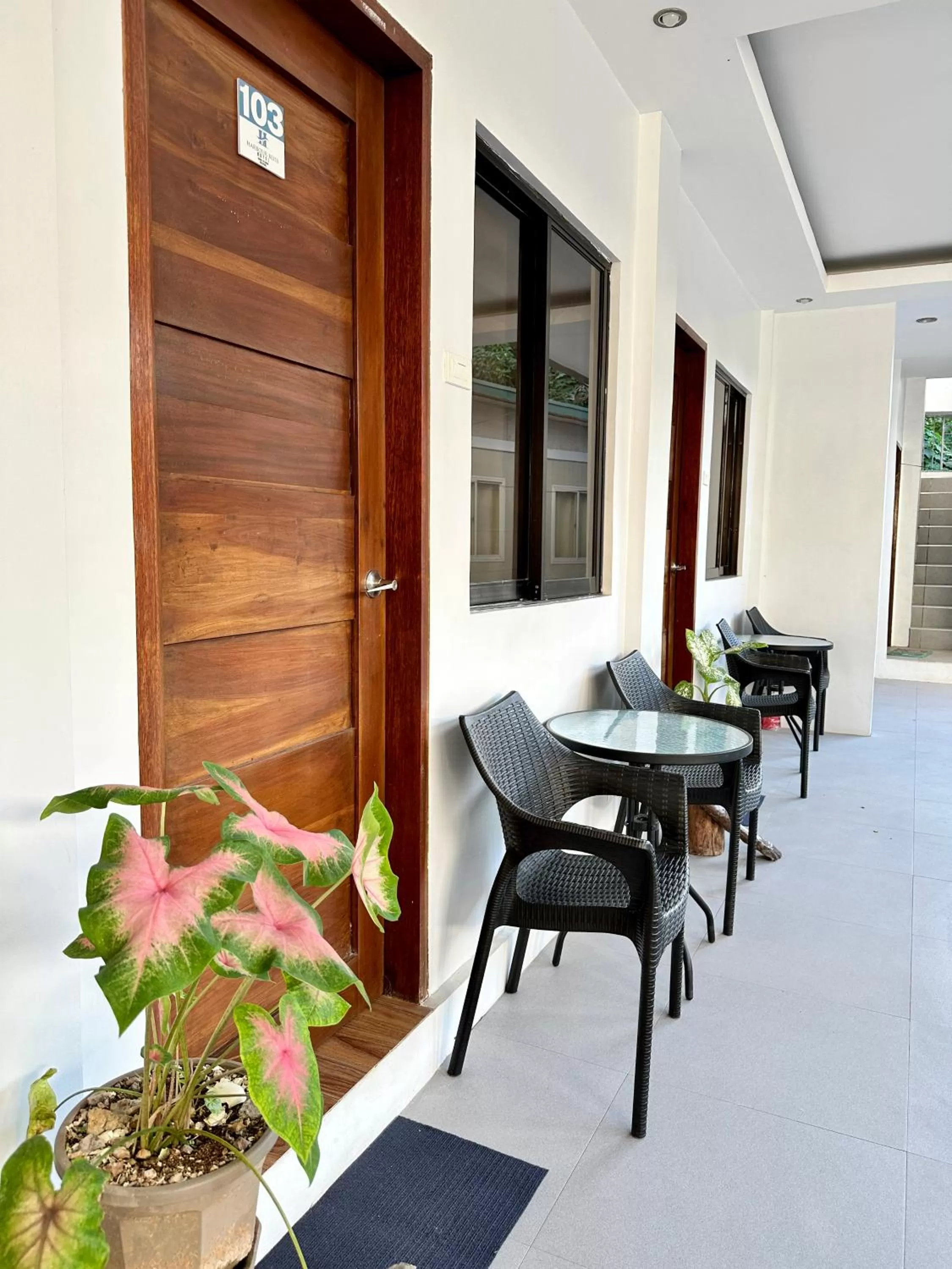 Seating area in Harbour Bliss Hotel