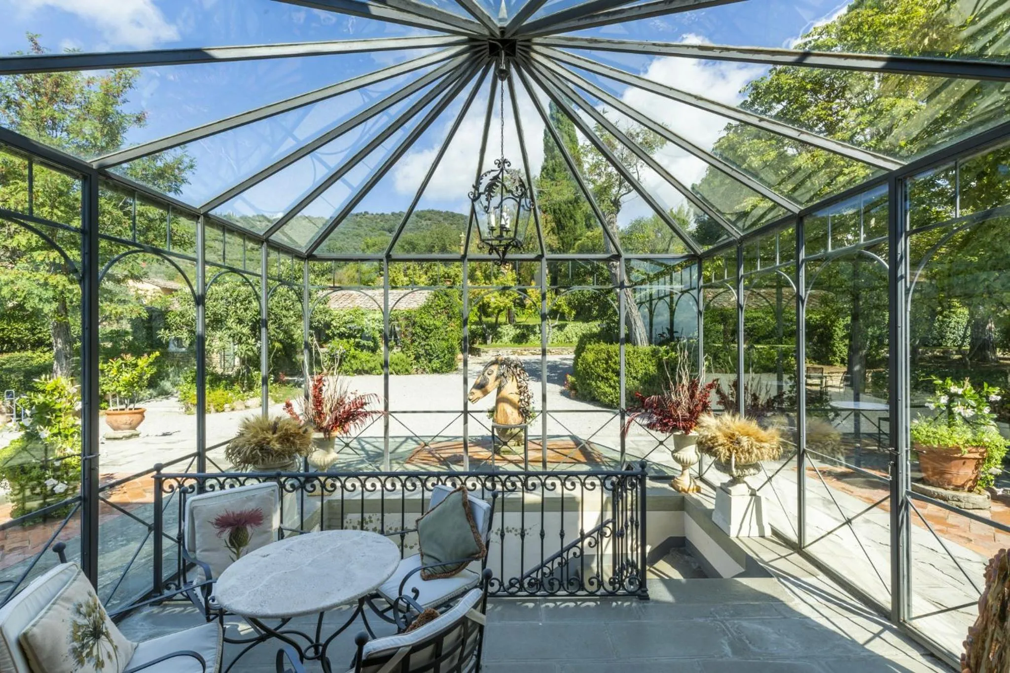 Patio in Il Falconiere Relais & Spa