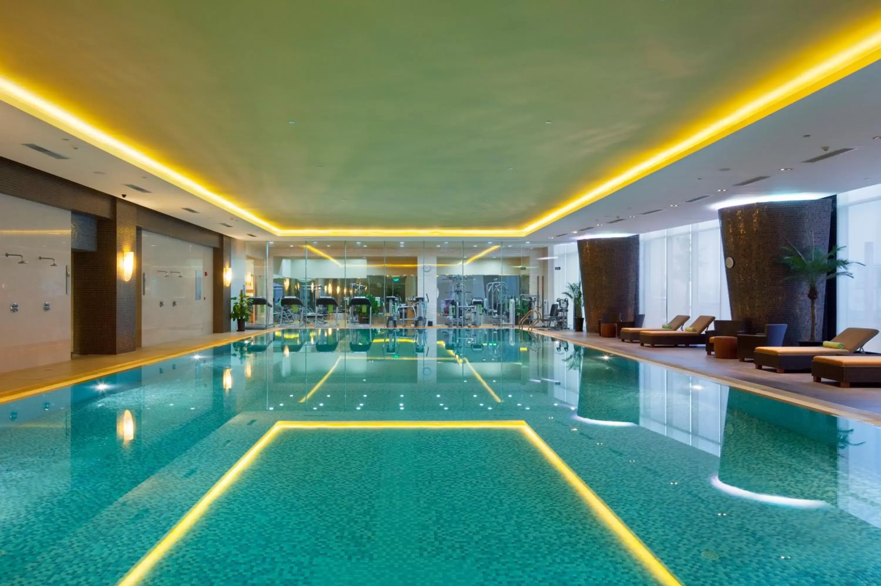 Swimming Pool in Crowne Plaza Tianjin Binhai, an IHG Hotel