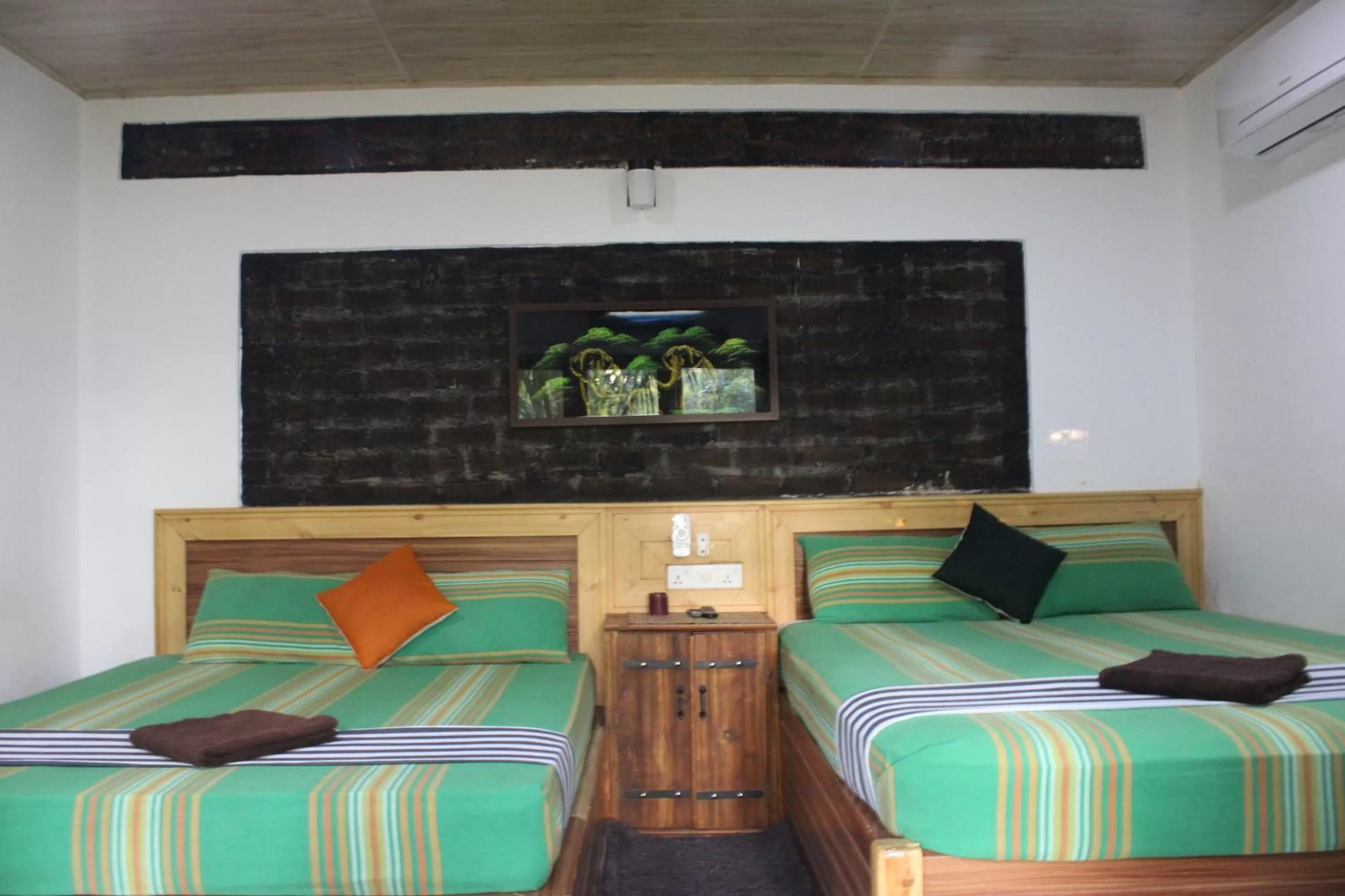 Bed in Green Cottage