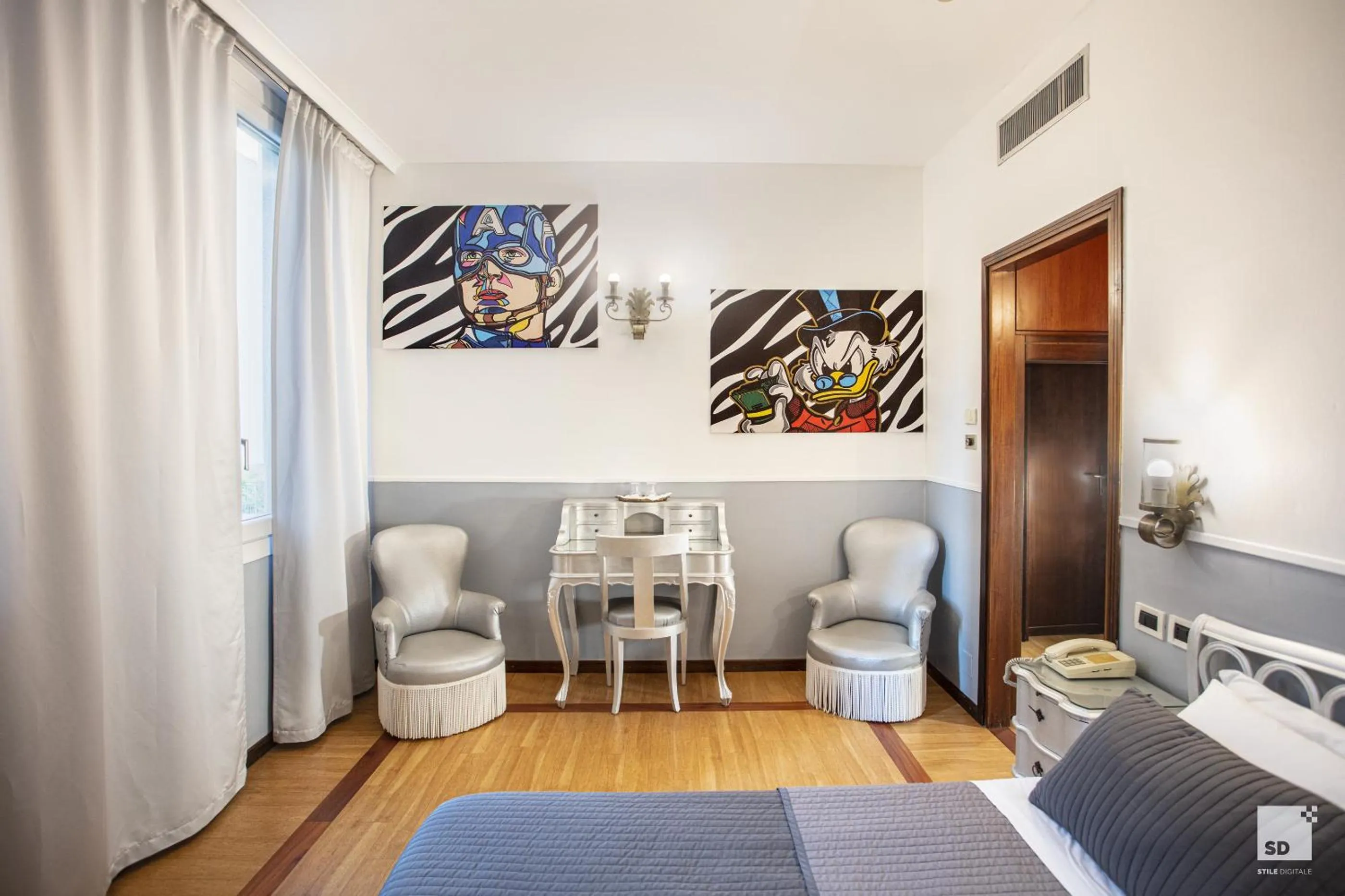 Bed in Admiral Hotel