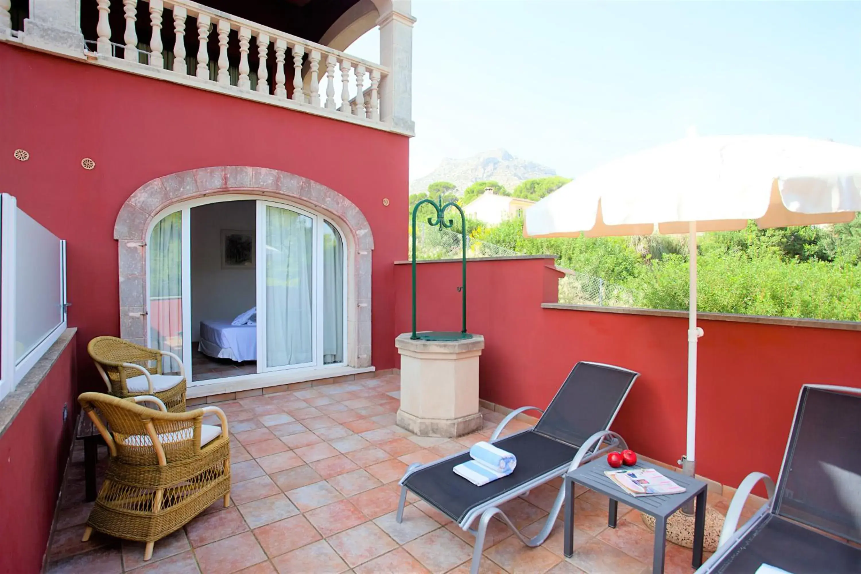 Balcony/Terrace in Hotel Cala Sant Vicenc - Adults Only