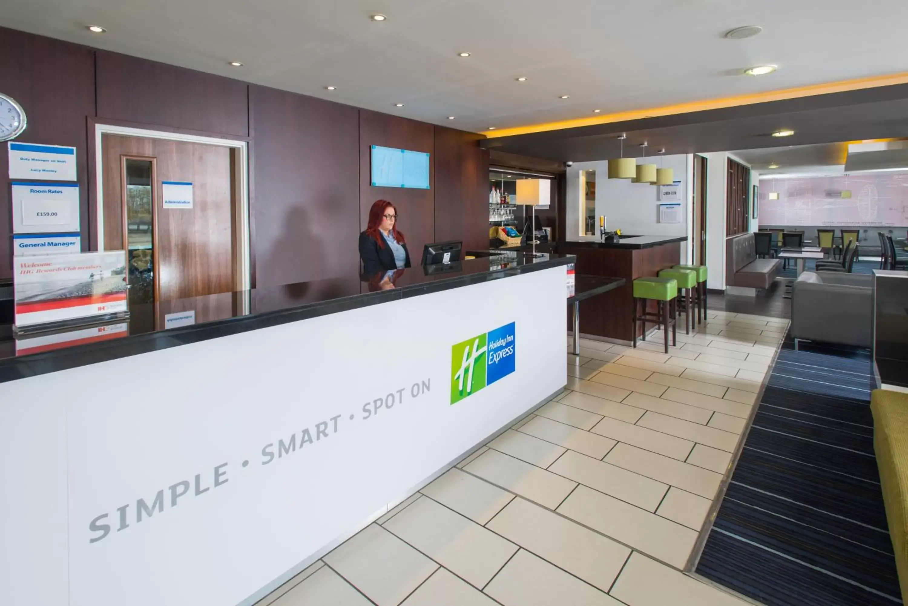 Lobby or reception, Lobby/Reception in Holiday Inn Express Cambridge Duxford M11 Jct 10, an IHG Hotel
