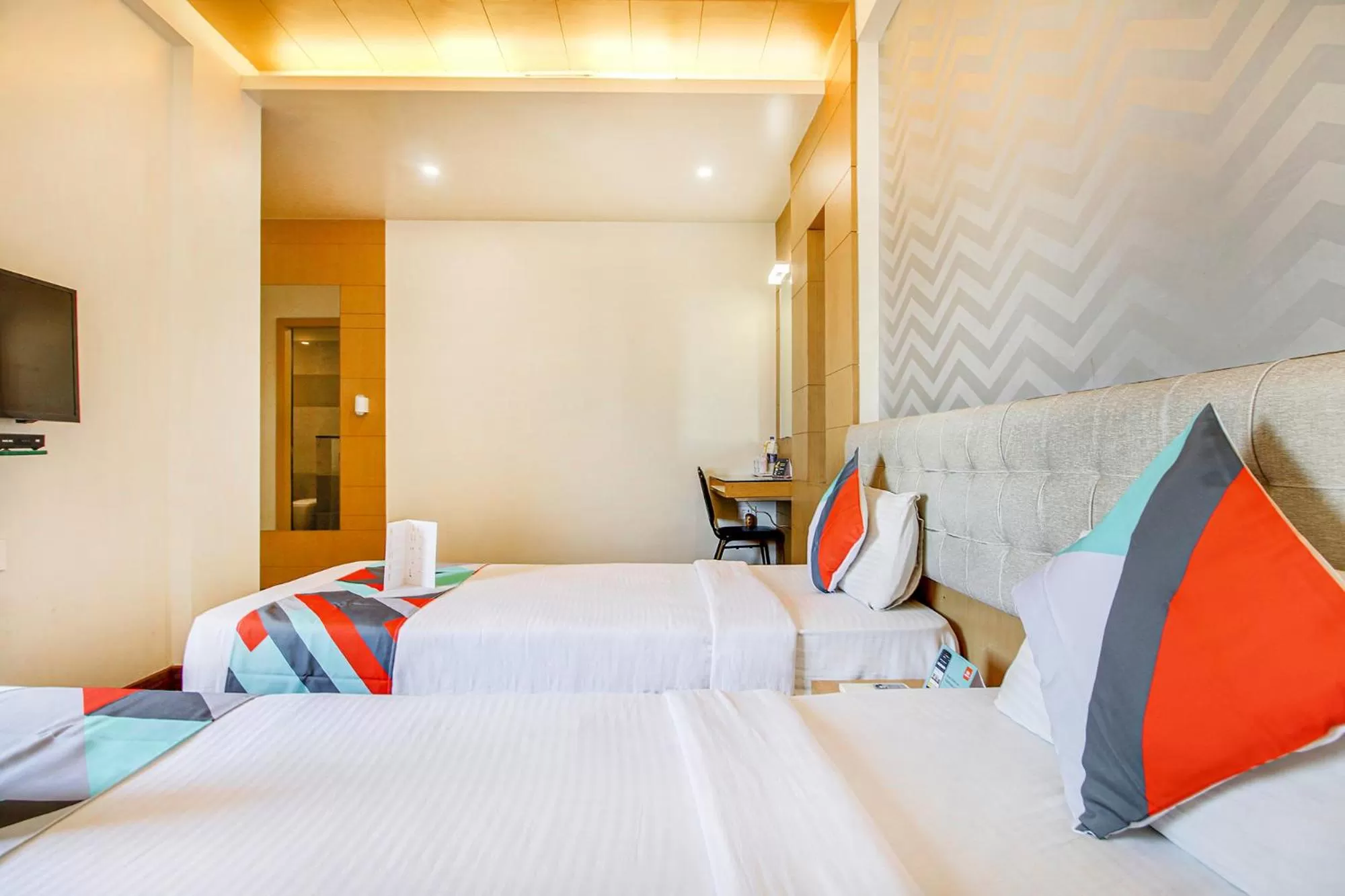 Bedroom, Bed in FabHotel Naman Palace