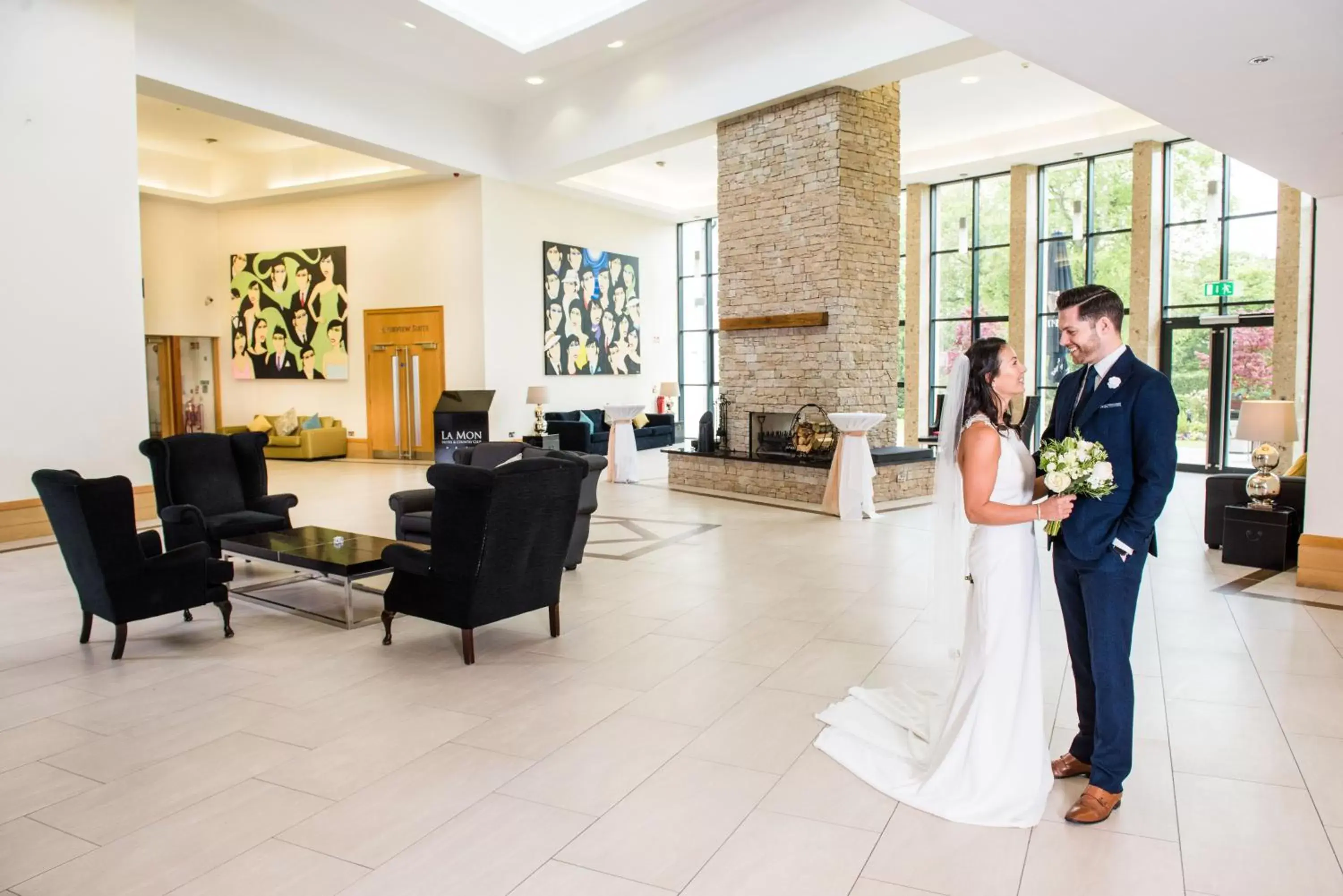 Lobby or reception in La Mon Hotel & Country Club Lobby or reception in La Mon Hotel & Country Club