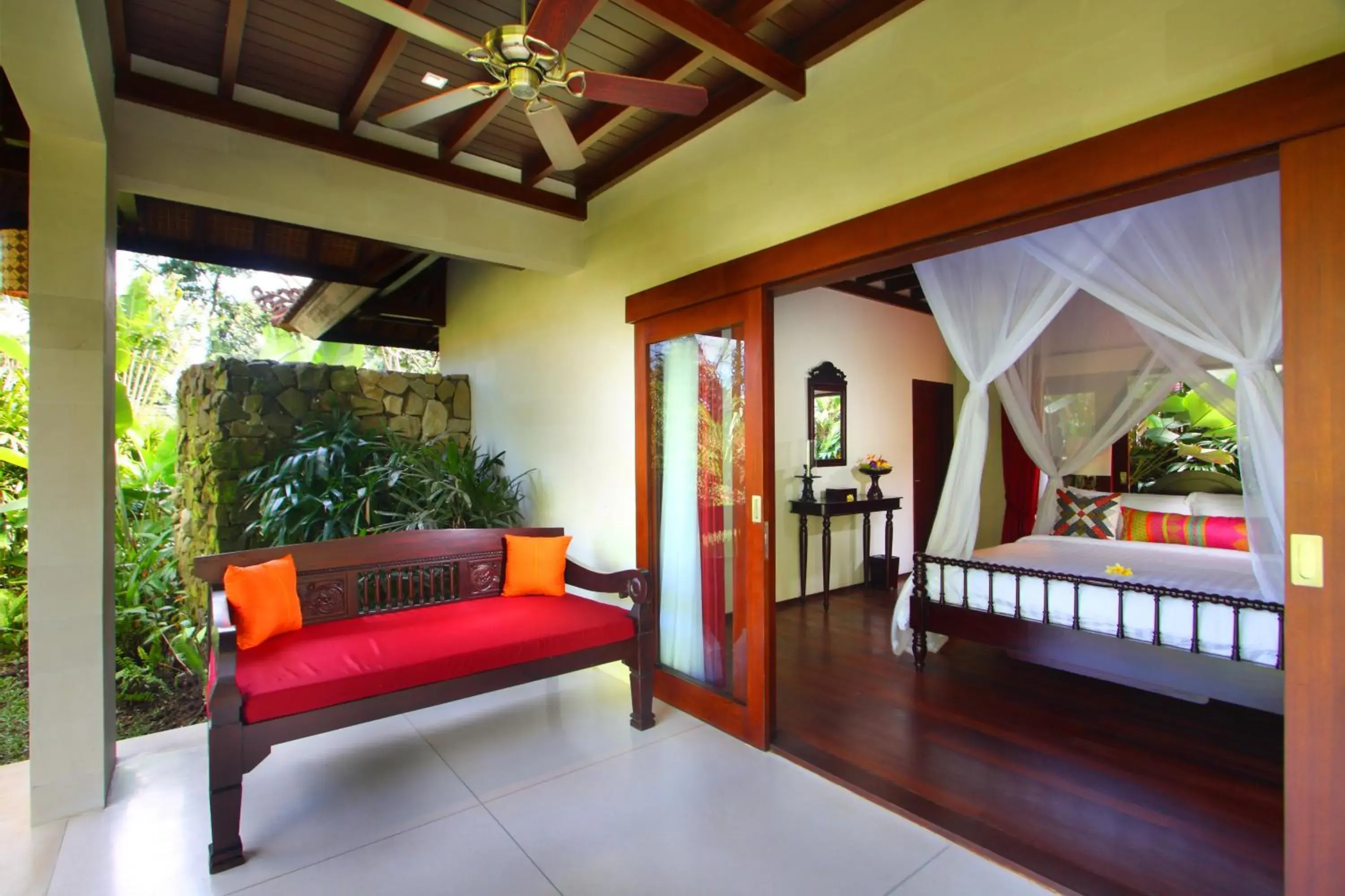 Bed, Seating Area in BeingSattvaa Luxury Ubud - CHSE Certified