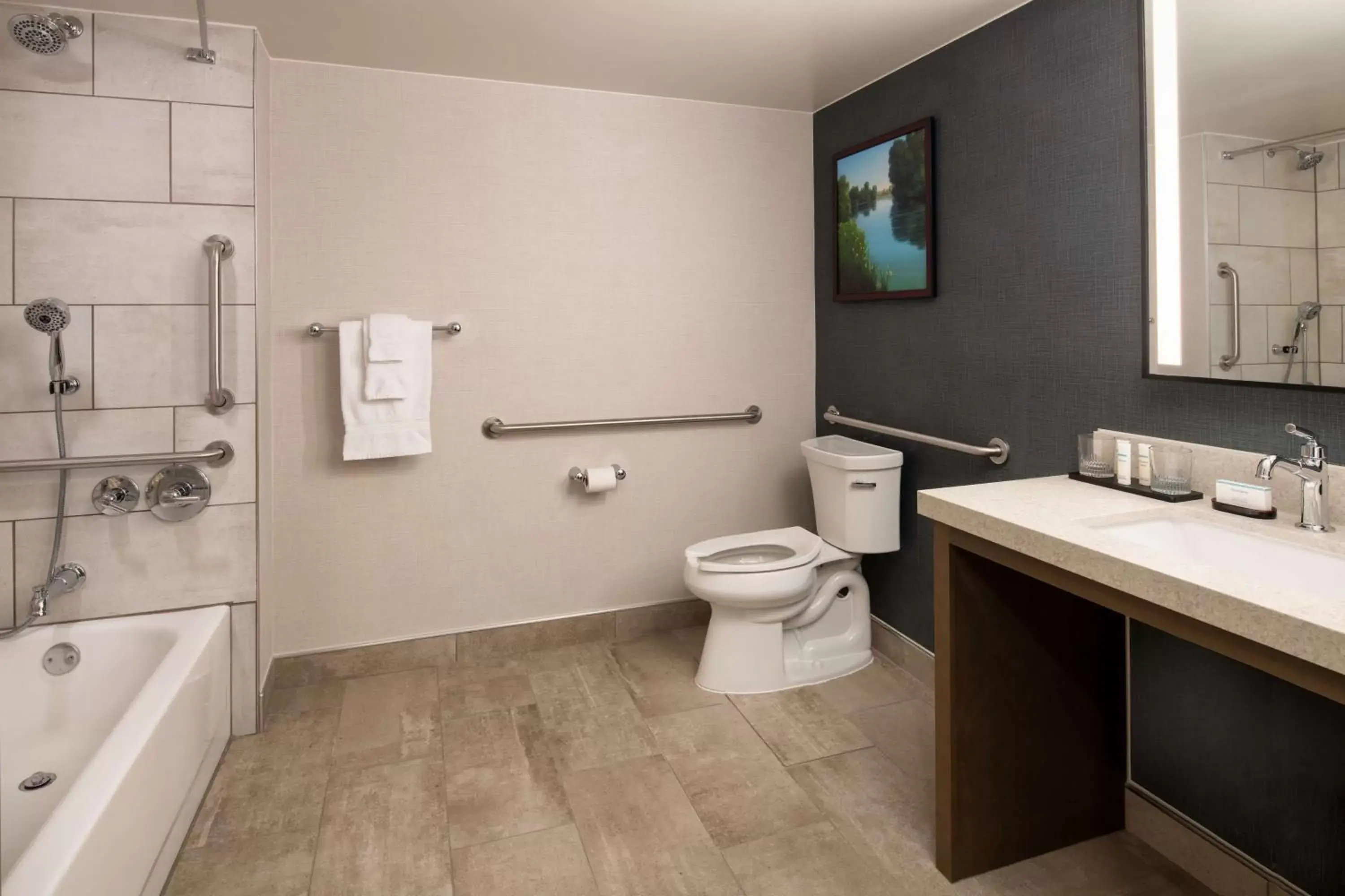 Bathroom in Embassy Suites by Hilton Sacramento Riverfront Promenade