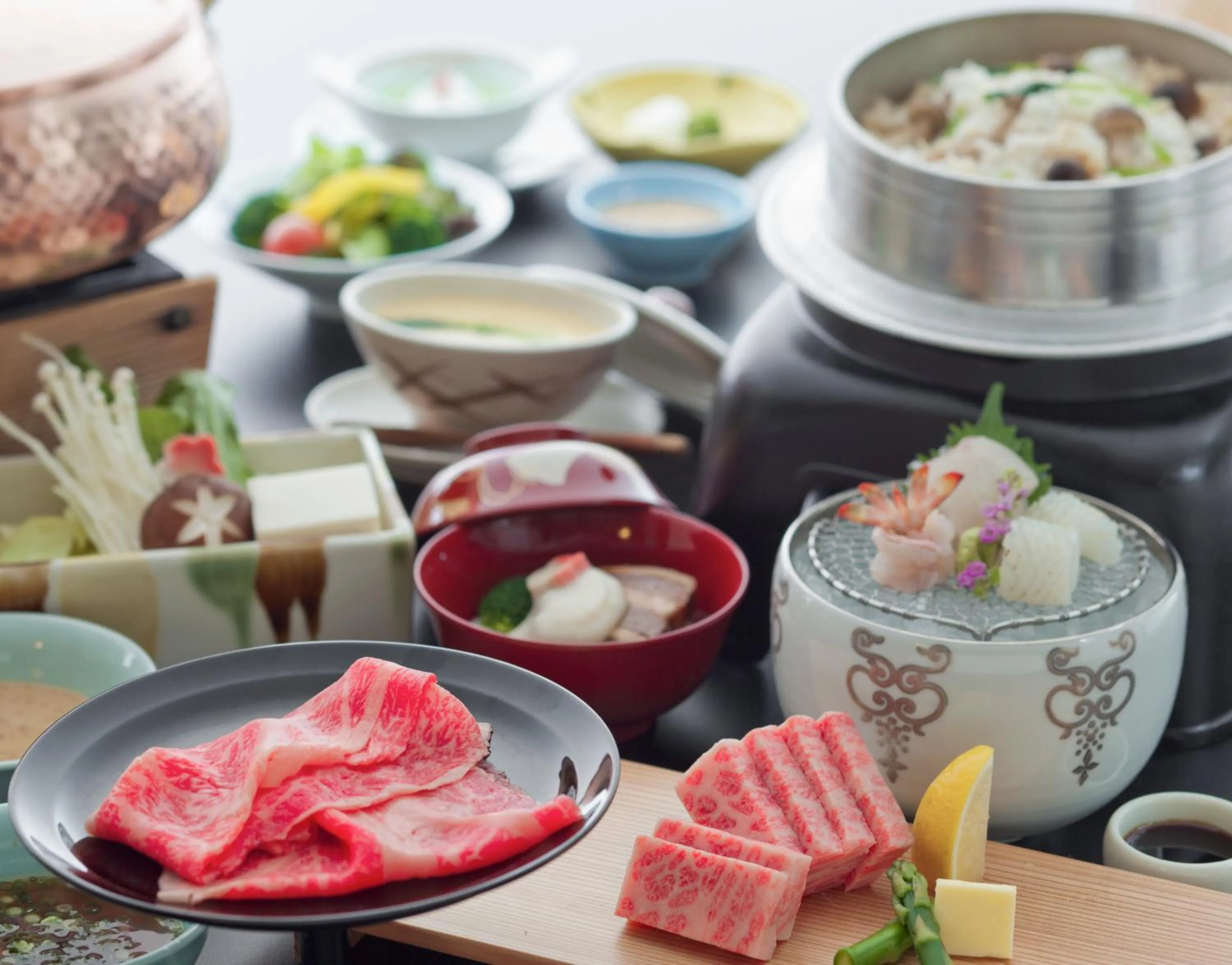Food close-up in Ogoto Onsen Yunoyado Komolebi