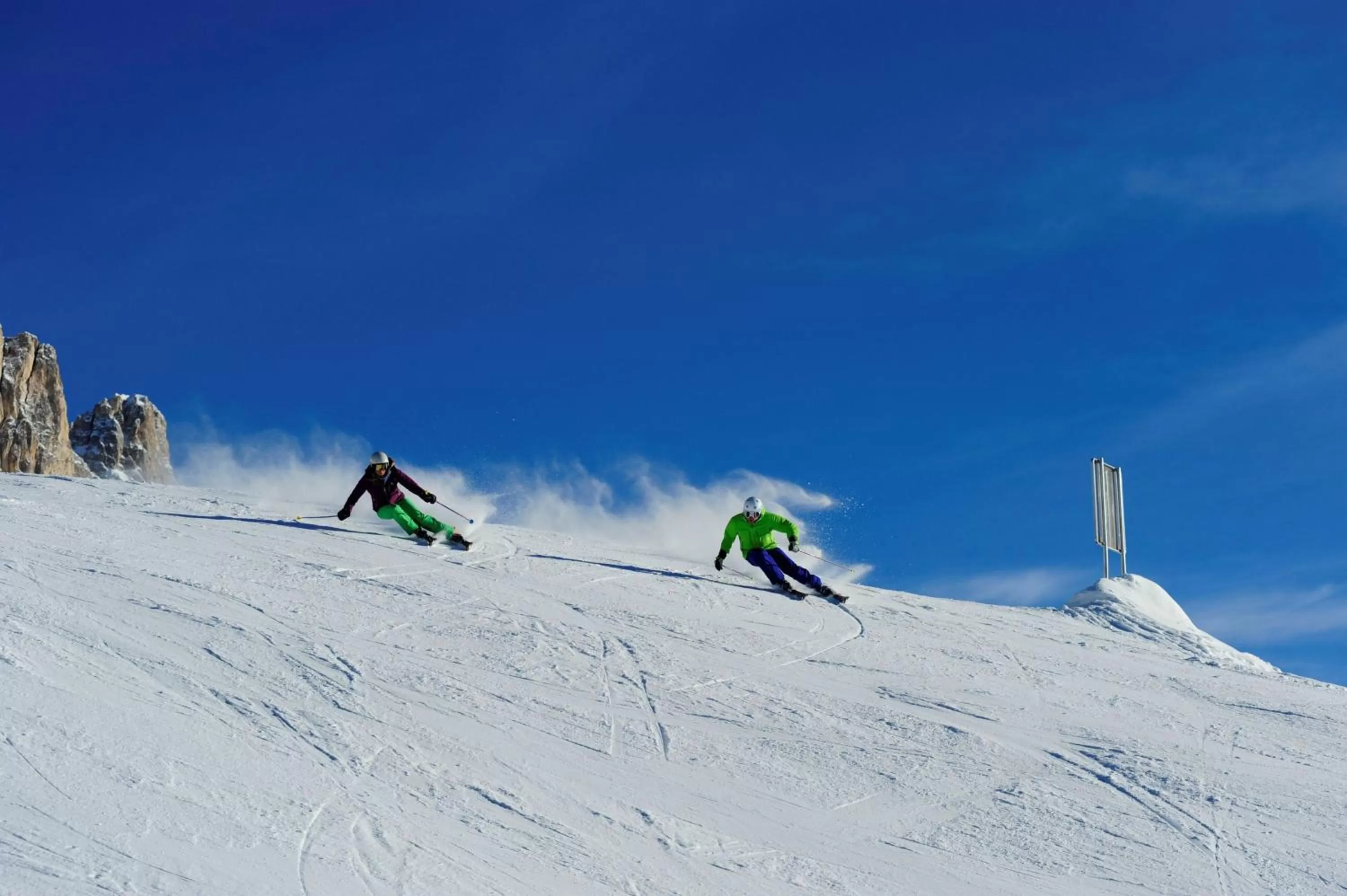 Skiing in Hotel Castel Latemar