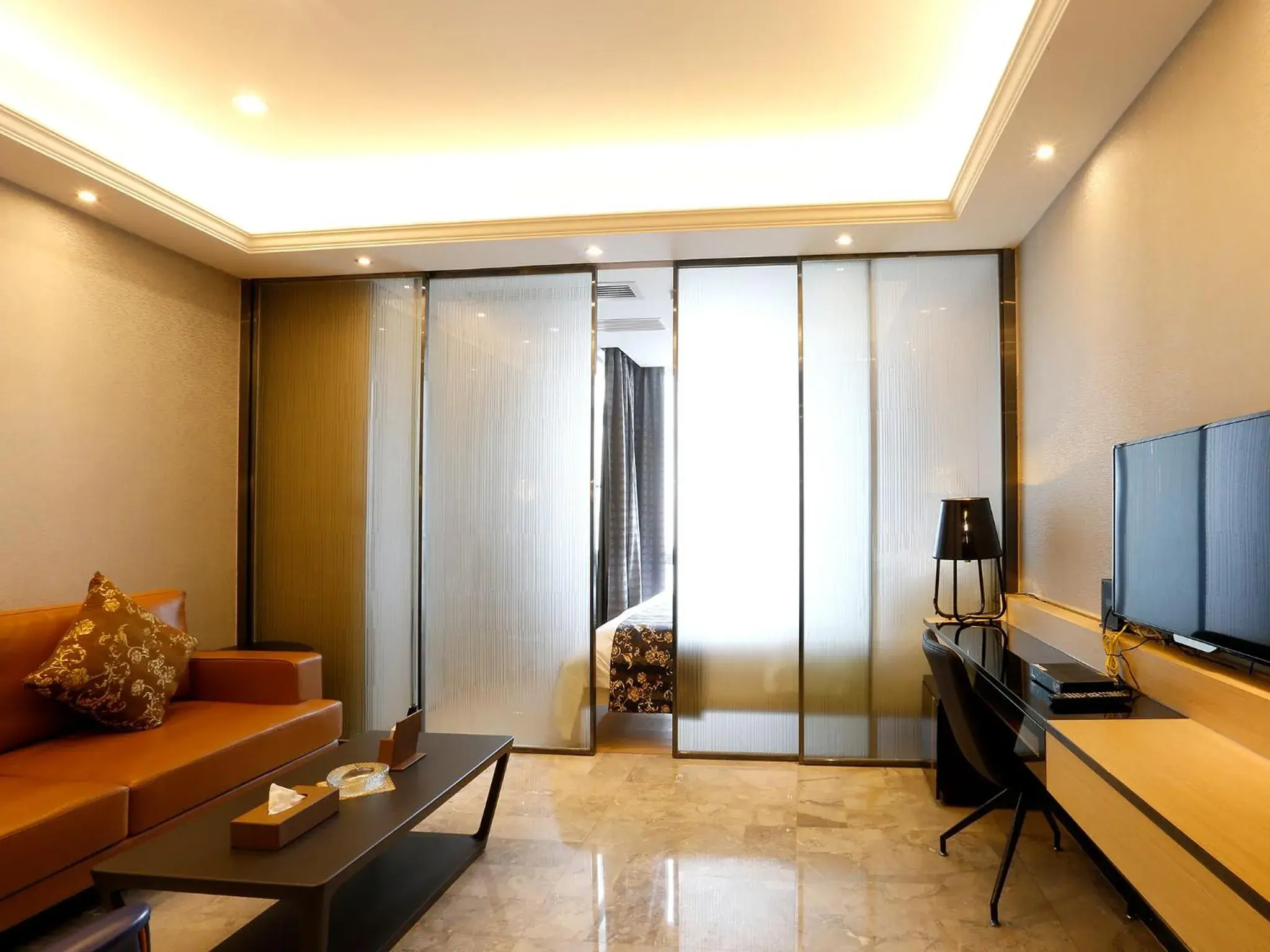 Bedroom, Seating Area in Pengman Beijing Rd. A-mall Apartment