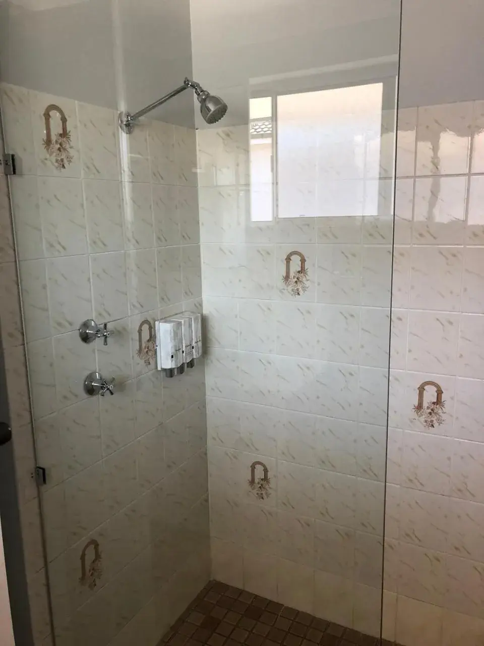 Shower, Bathroom in Marco Polo Motor Inn