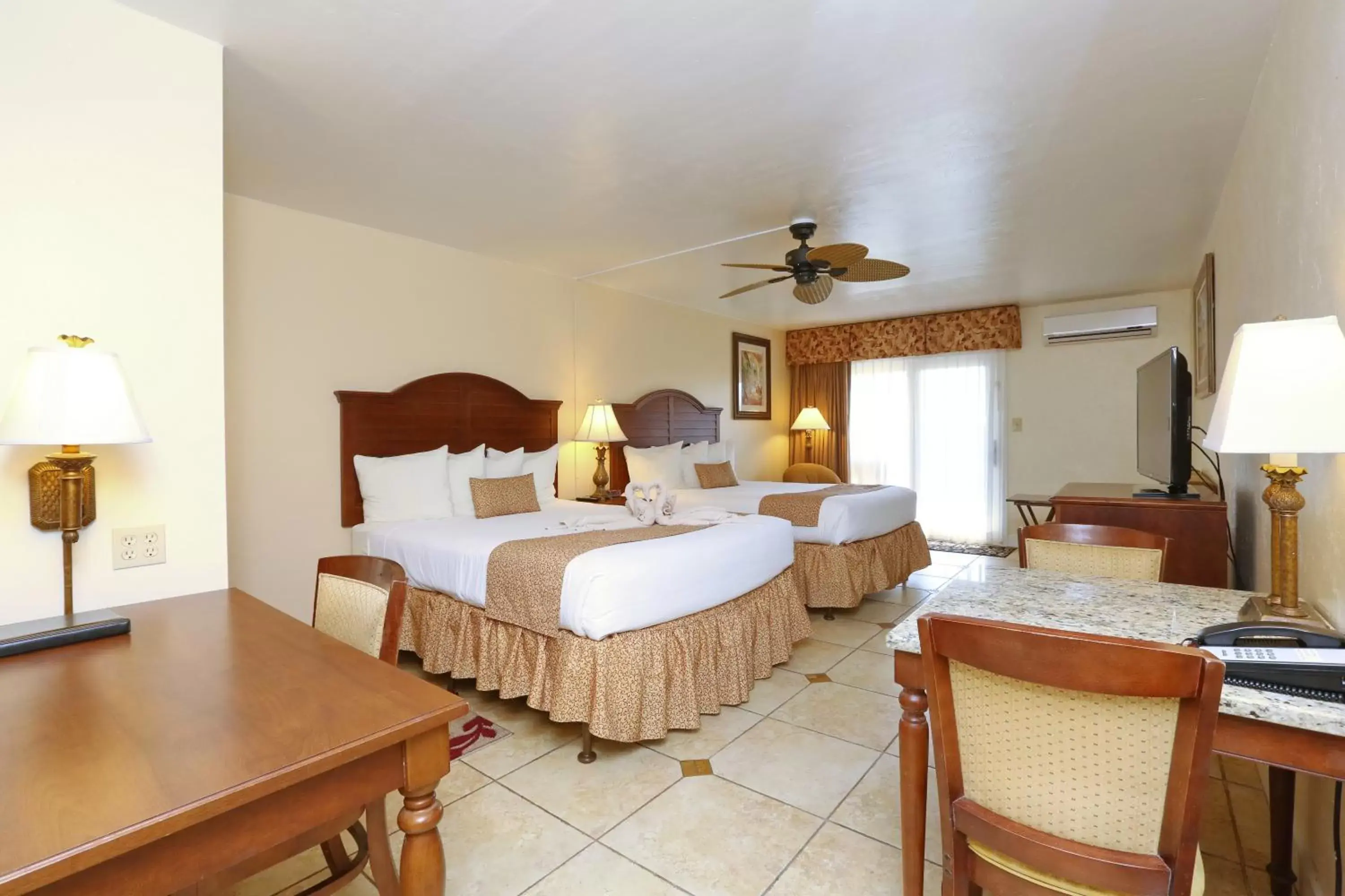 Queen Room with Two Queen Beds - Patio in La Fiesta Ocean Inn & Suites