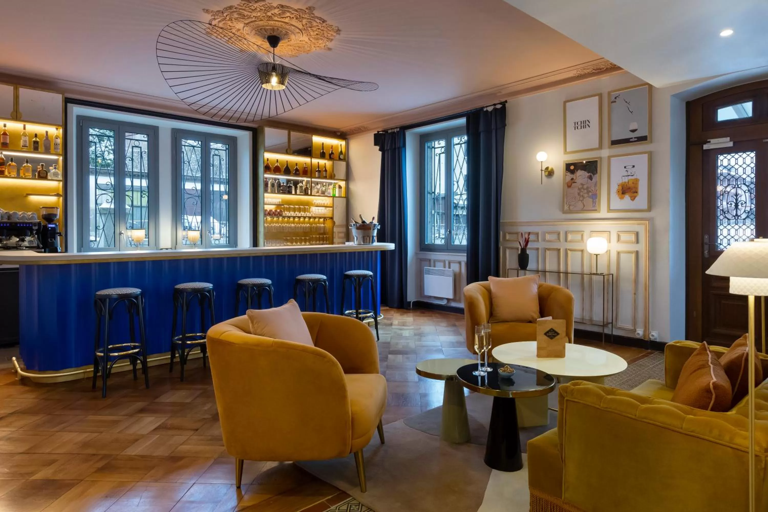 Lounge or bar in Le Saint Gervais Hotel & Spa Handwritten Collection