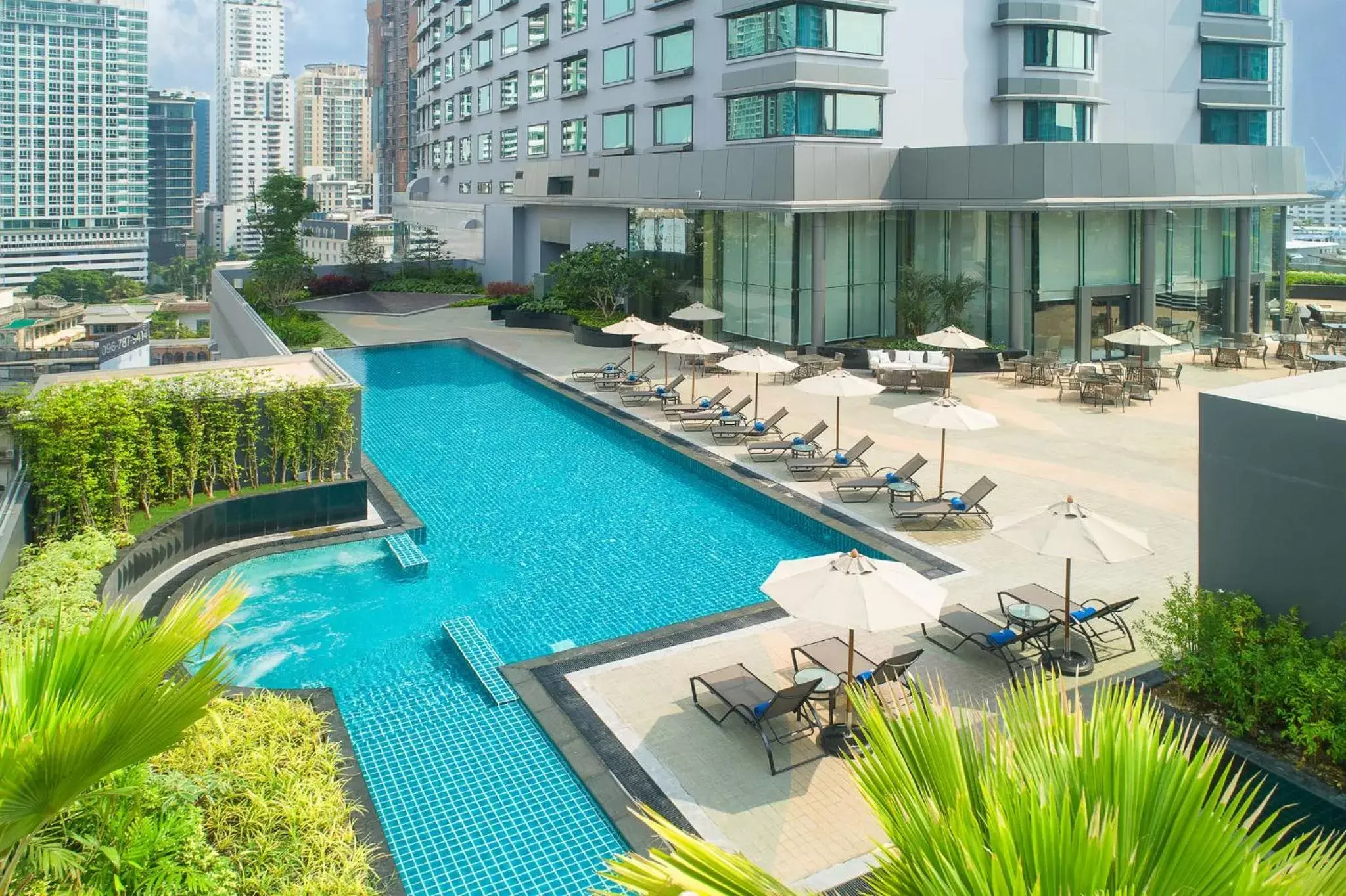 Swimming pool, Pool View in Hotel Nikko Bangkok - SHA Extra Plus Certified