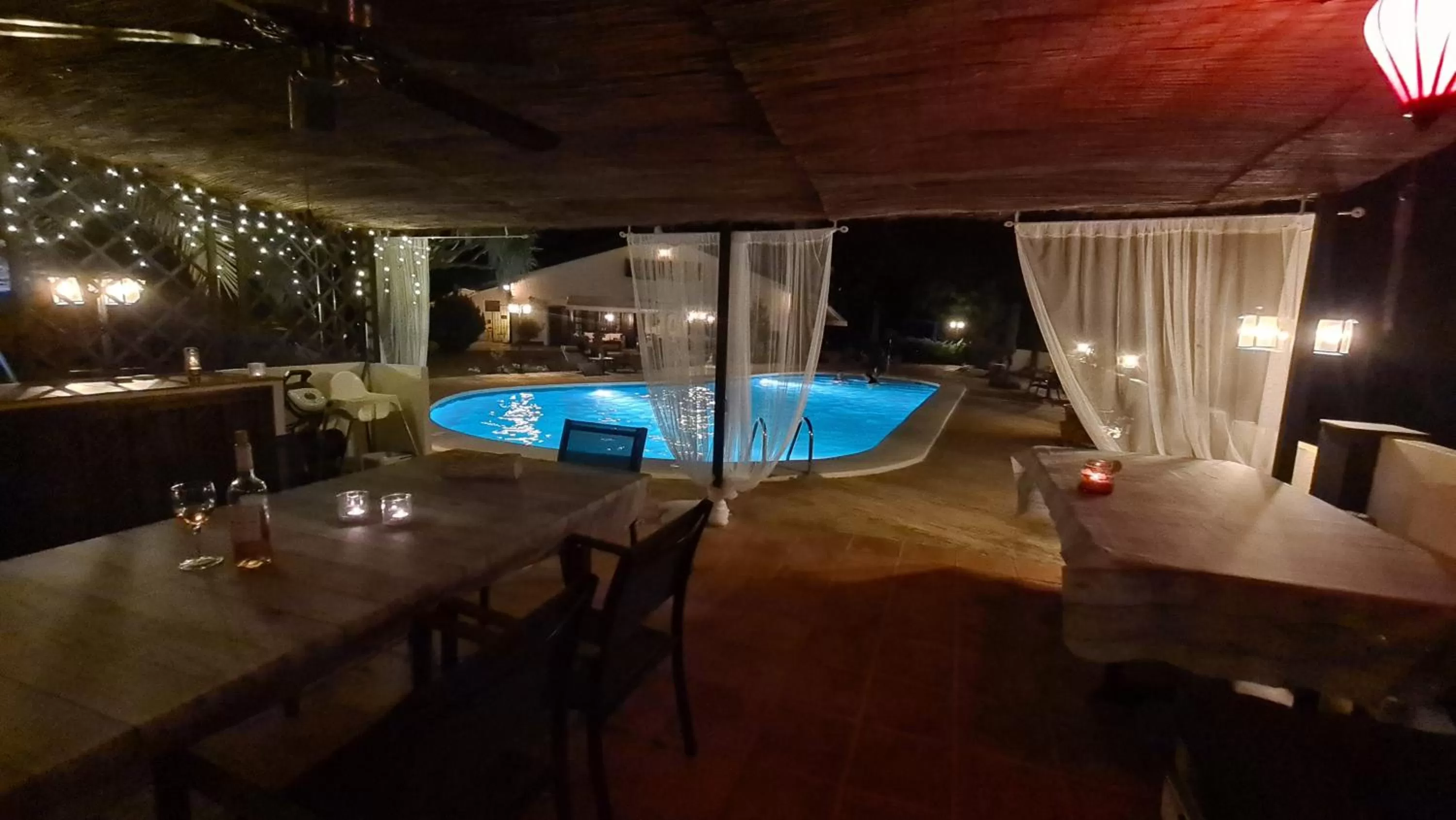 Night, Swimming Pool in Finca la Yuca