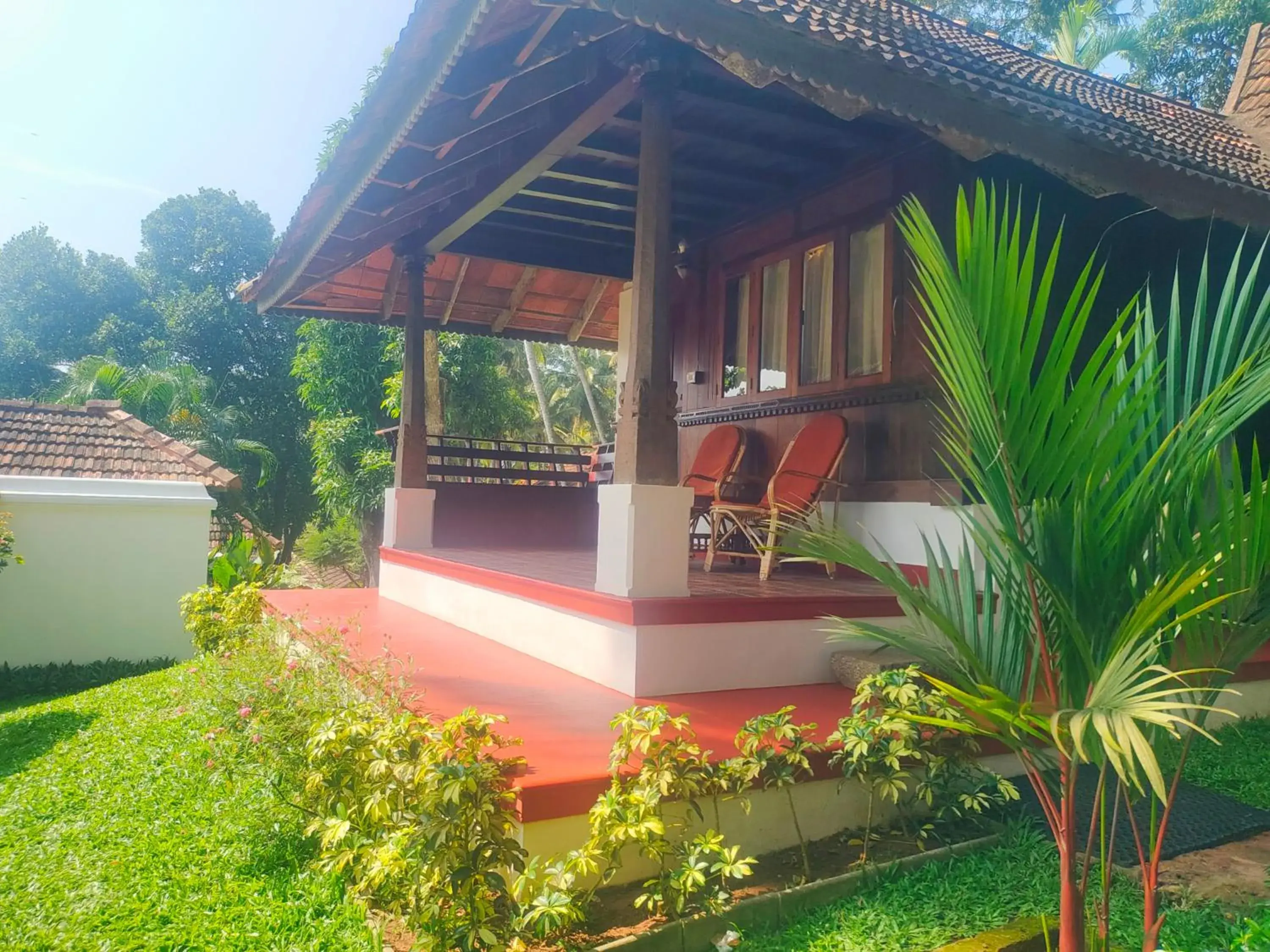 Seating area in The Travancore Heritage Beach Resort