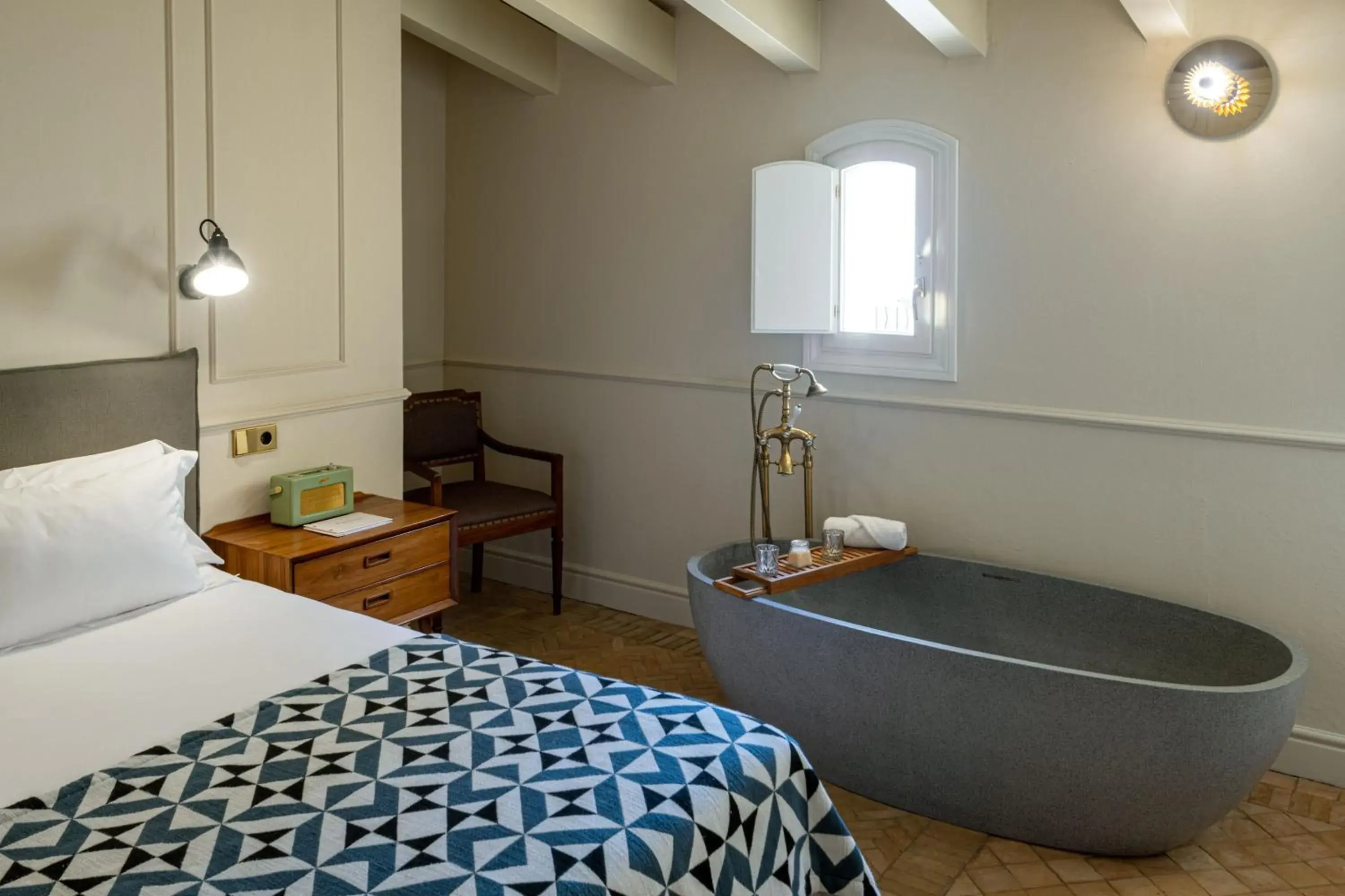 Bed, Bathroom in Hotel Boutique Can Sastre